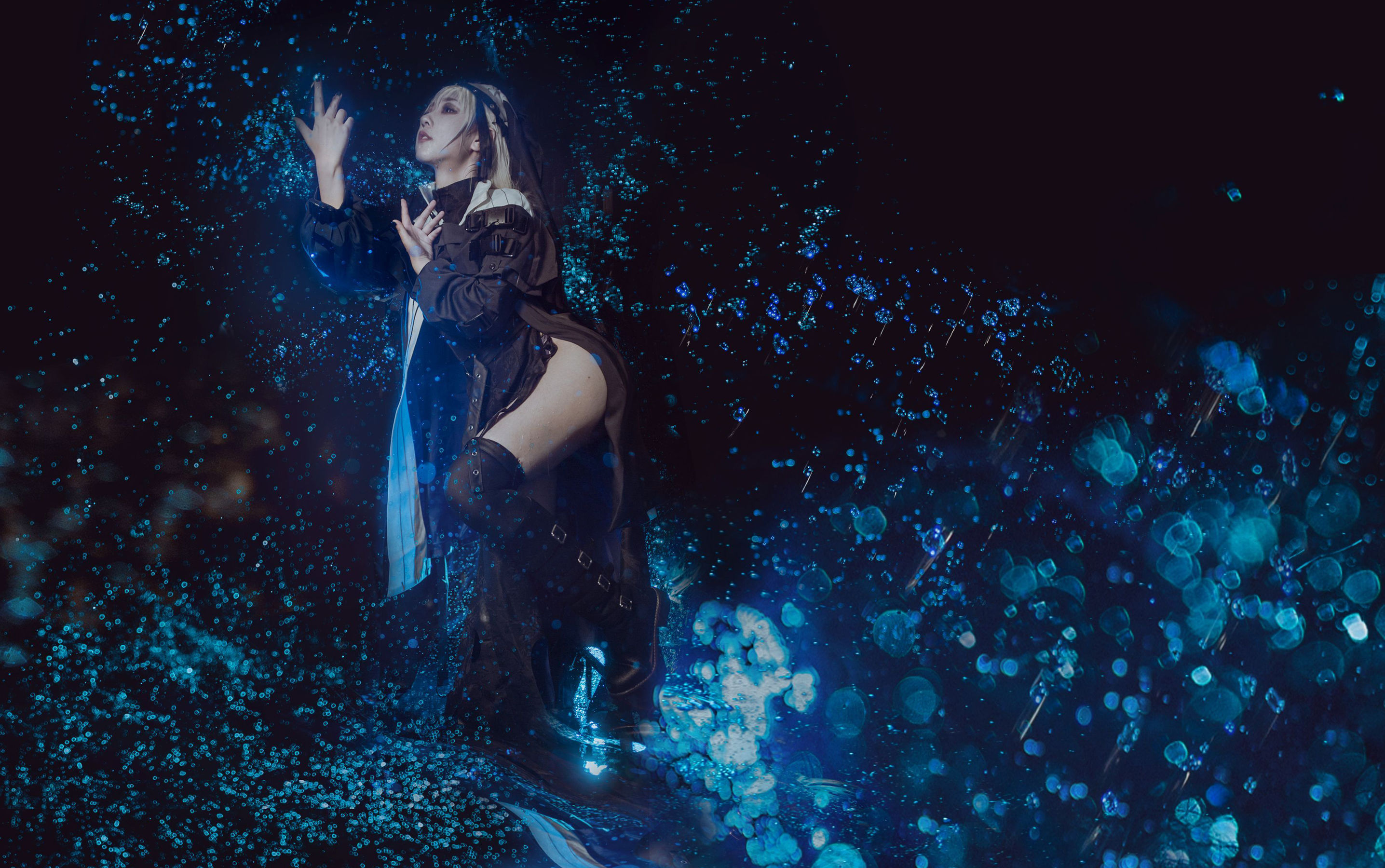 [COS福利] 微博萌妹蓝小沂KiKi - 明日方舟 幽灵鲨第1张