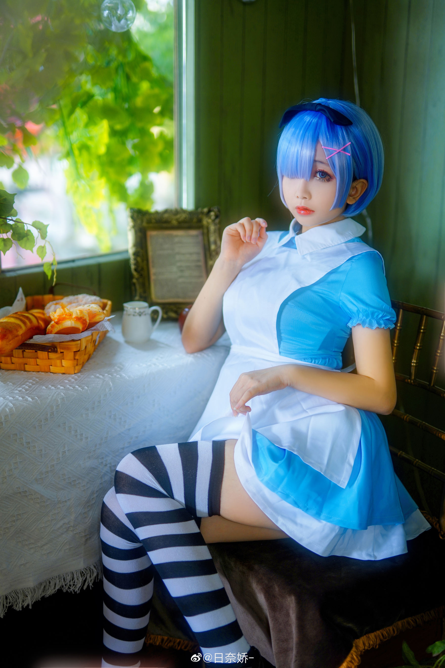 [COS福利] 日奈娇 - 蕾姆 毛衣 爱丽丝第6张