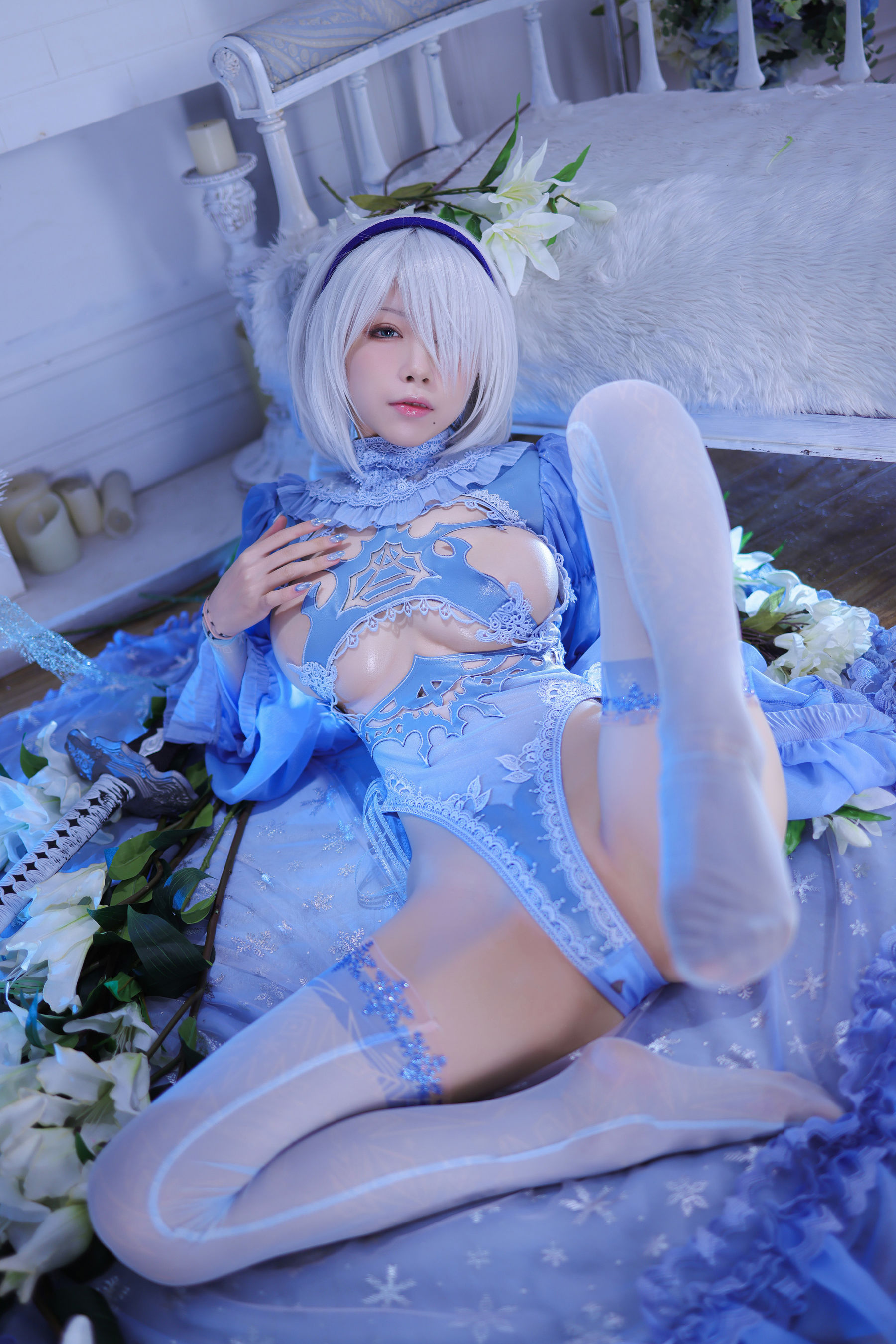 [网红COS] 动漫博主水淼aqua - 冰雪2B-1第19张