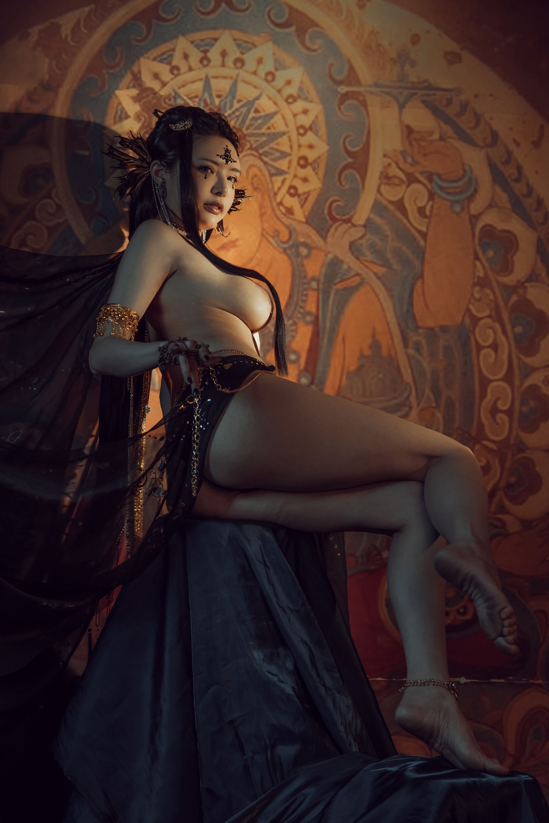 [网红COS] 秋和柯基(夏小秋秋秋) - 黑敦煌第10张