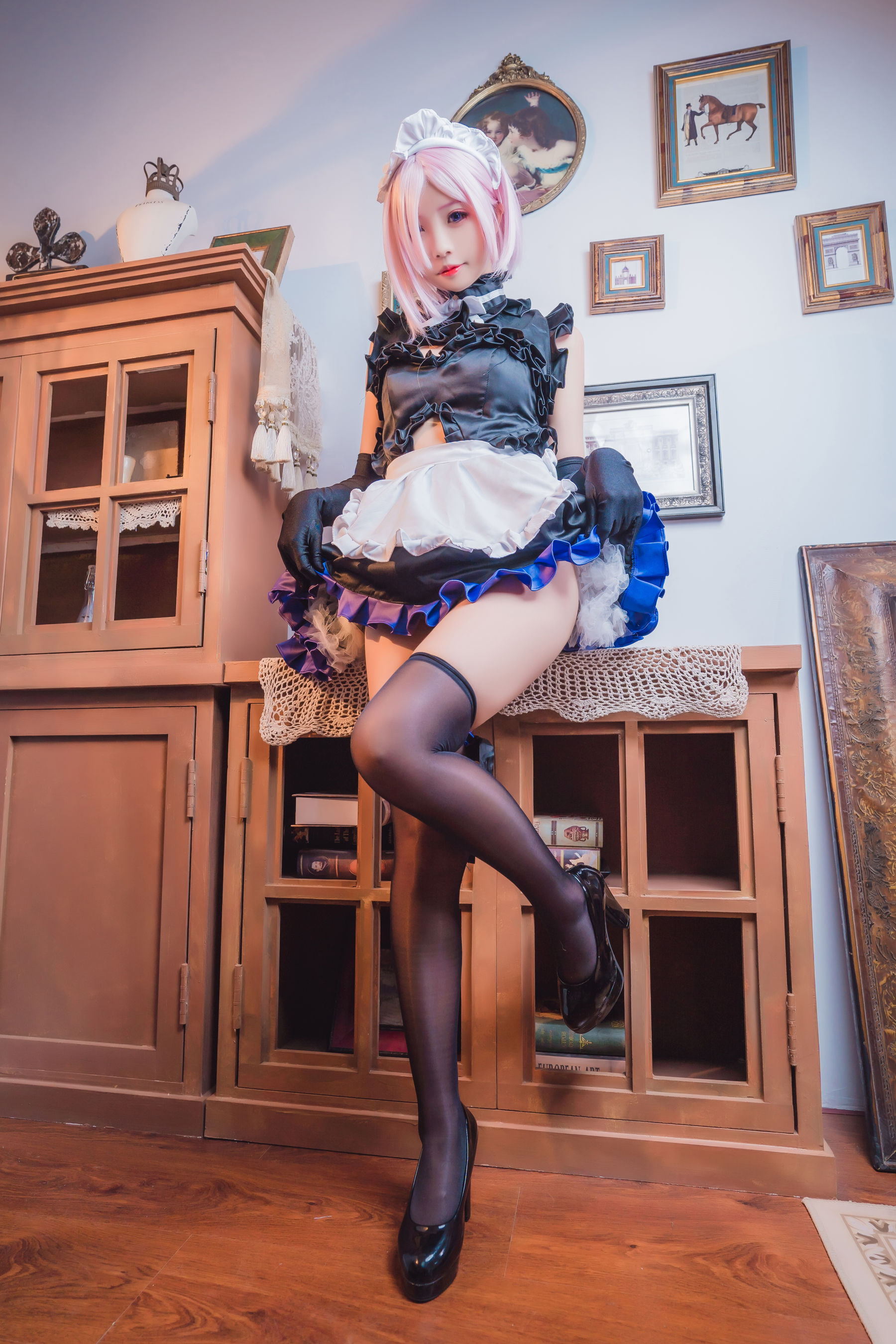 [网红COS] 动漫博主墨玉-M - 玛修女仆第4张