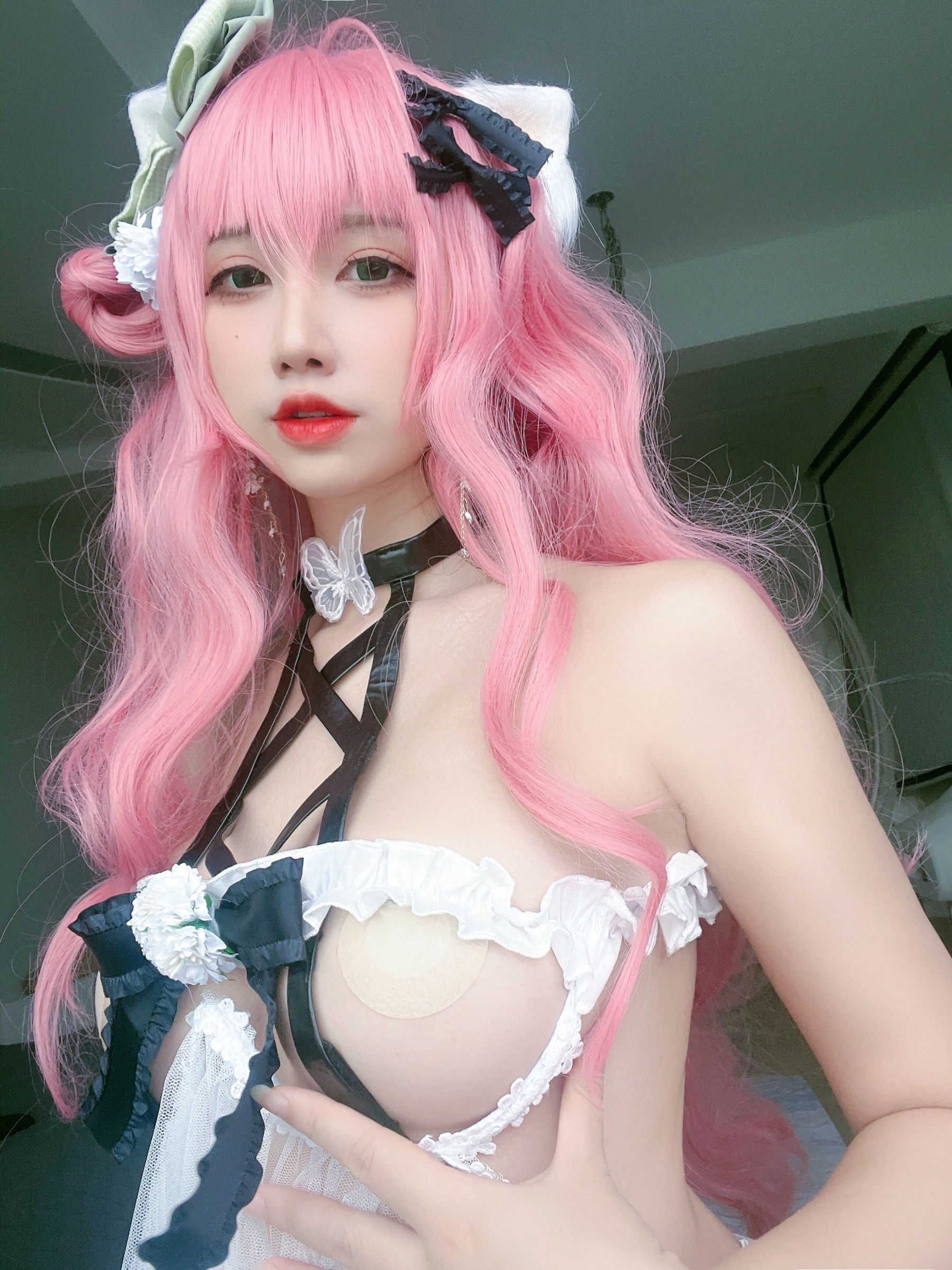 [福利COS] 动漫博主九曲Jean - 粉发妹妹第14张