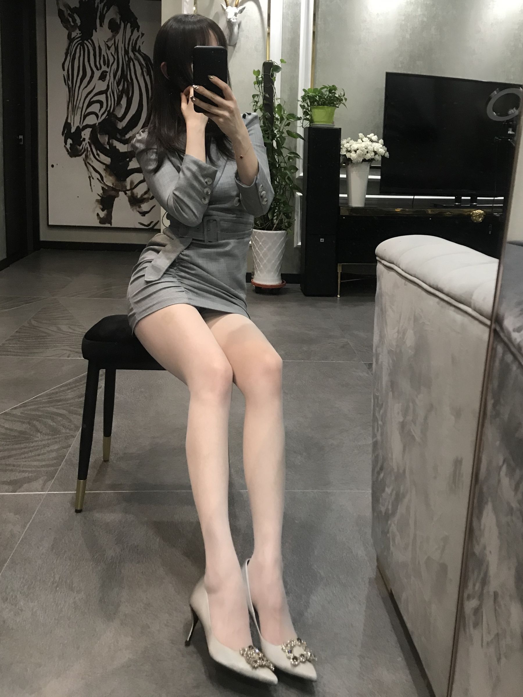 [福利COS] 丝足博主麋鹿_Monroe 2020.04.20 红高黑丝第34张