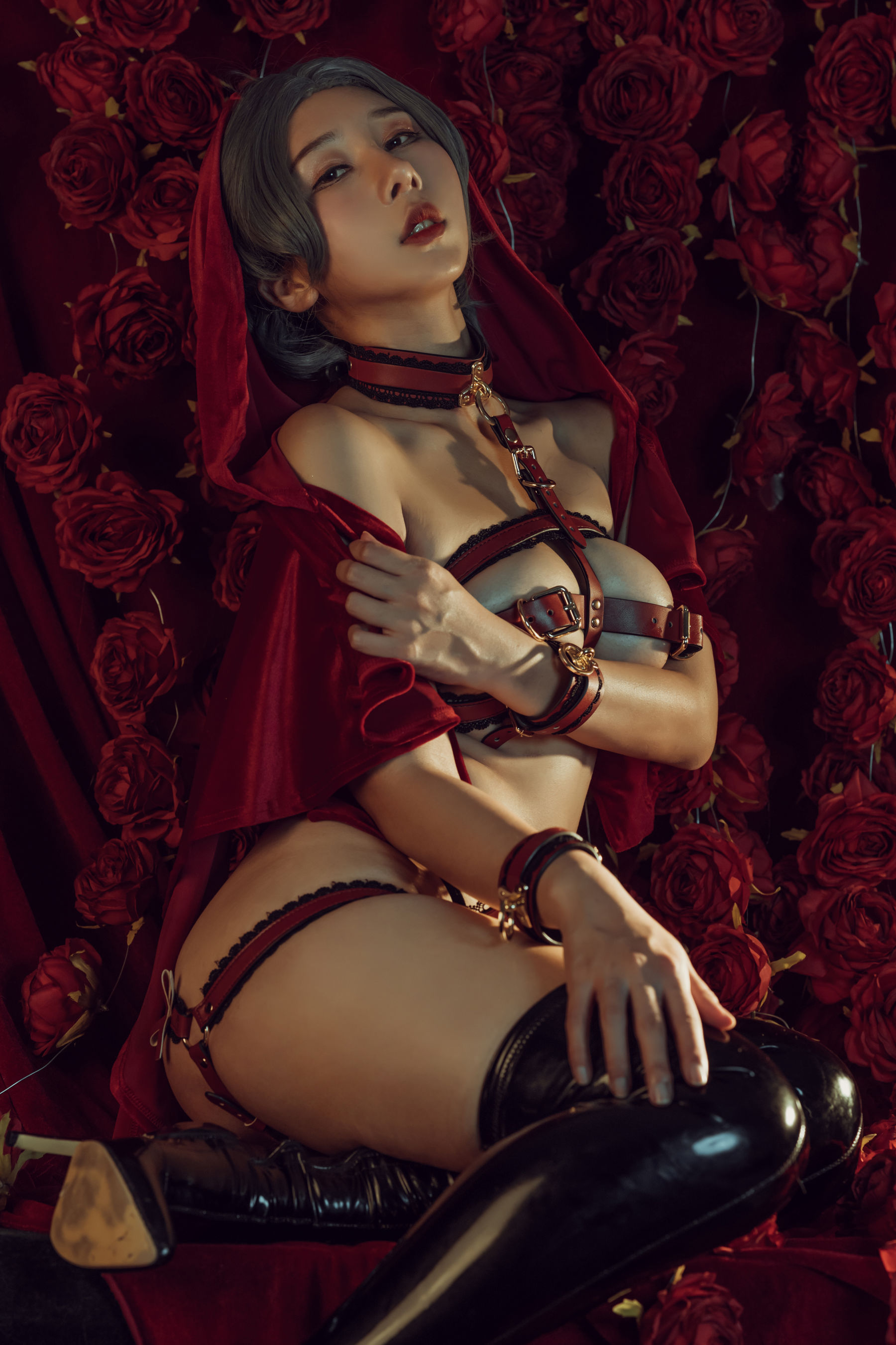 [福利COS] 云溪溪 - 奶桃 玫瑰第14张