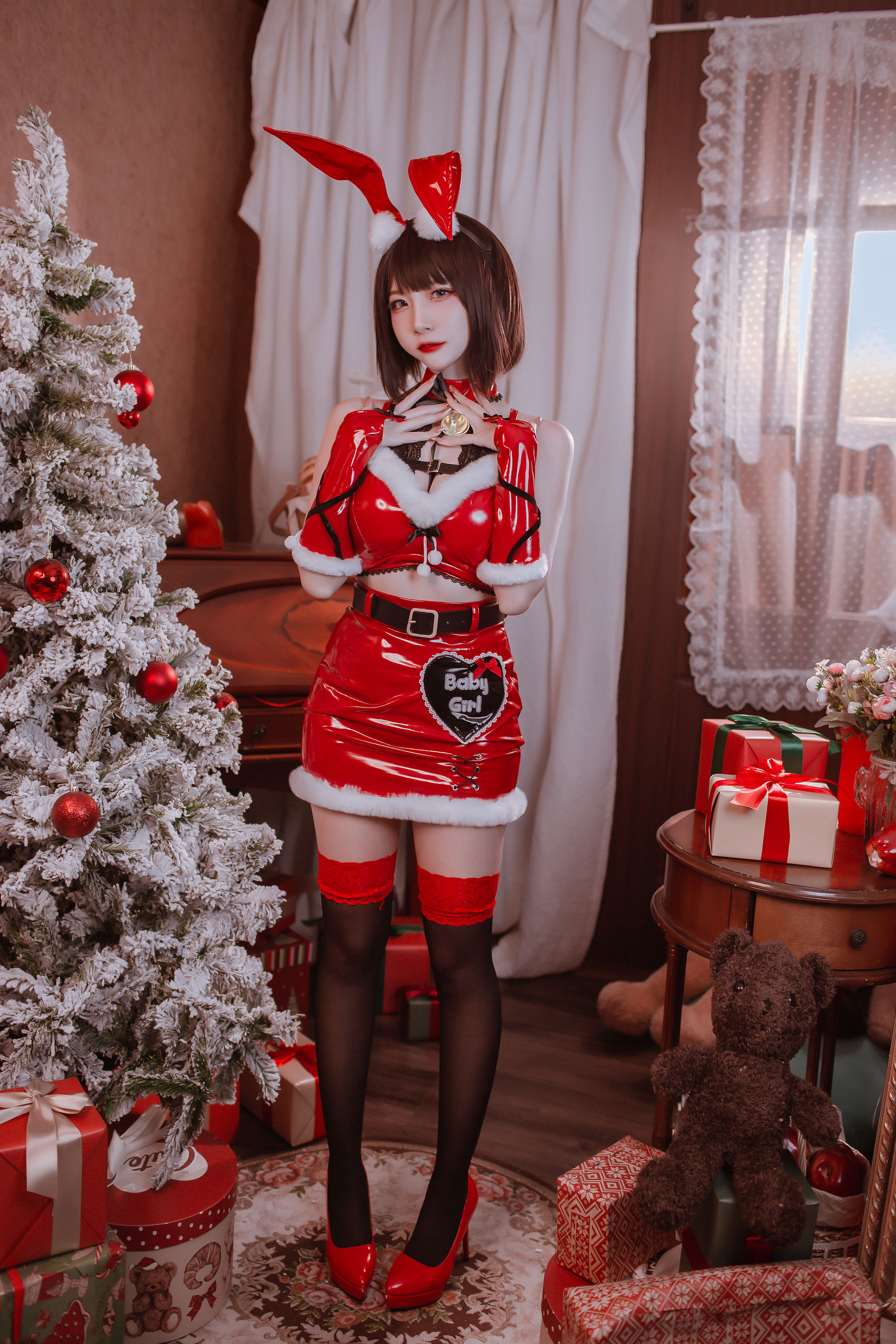 [福利COS] 人气Coser二佐Nisa - 圣诞佐佐第2张