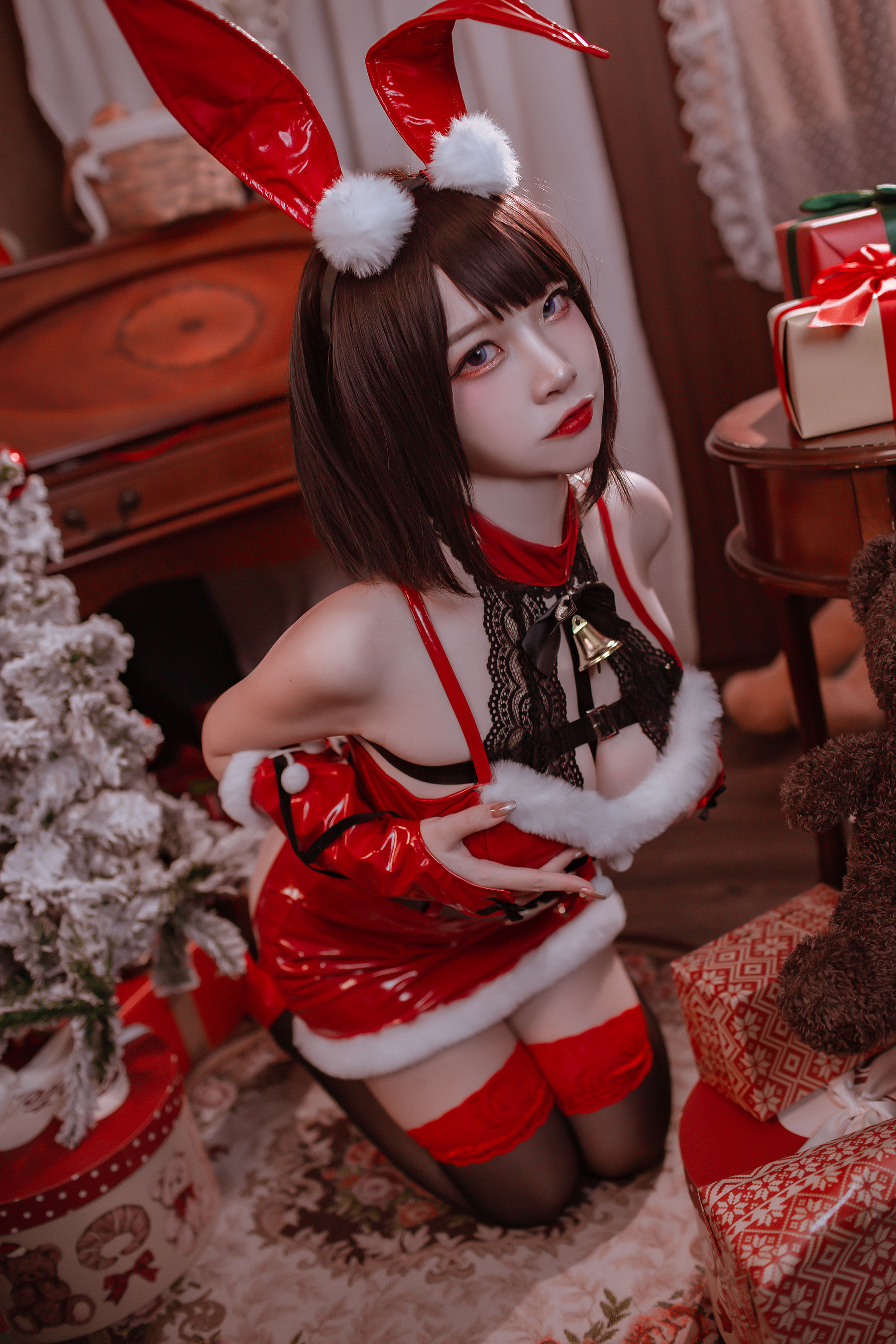 [福利COS] 人气Coser二佐Nisa - 圣诞佐佐第8张