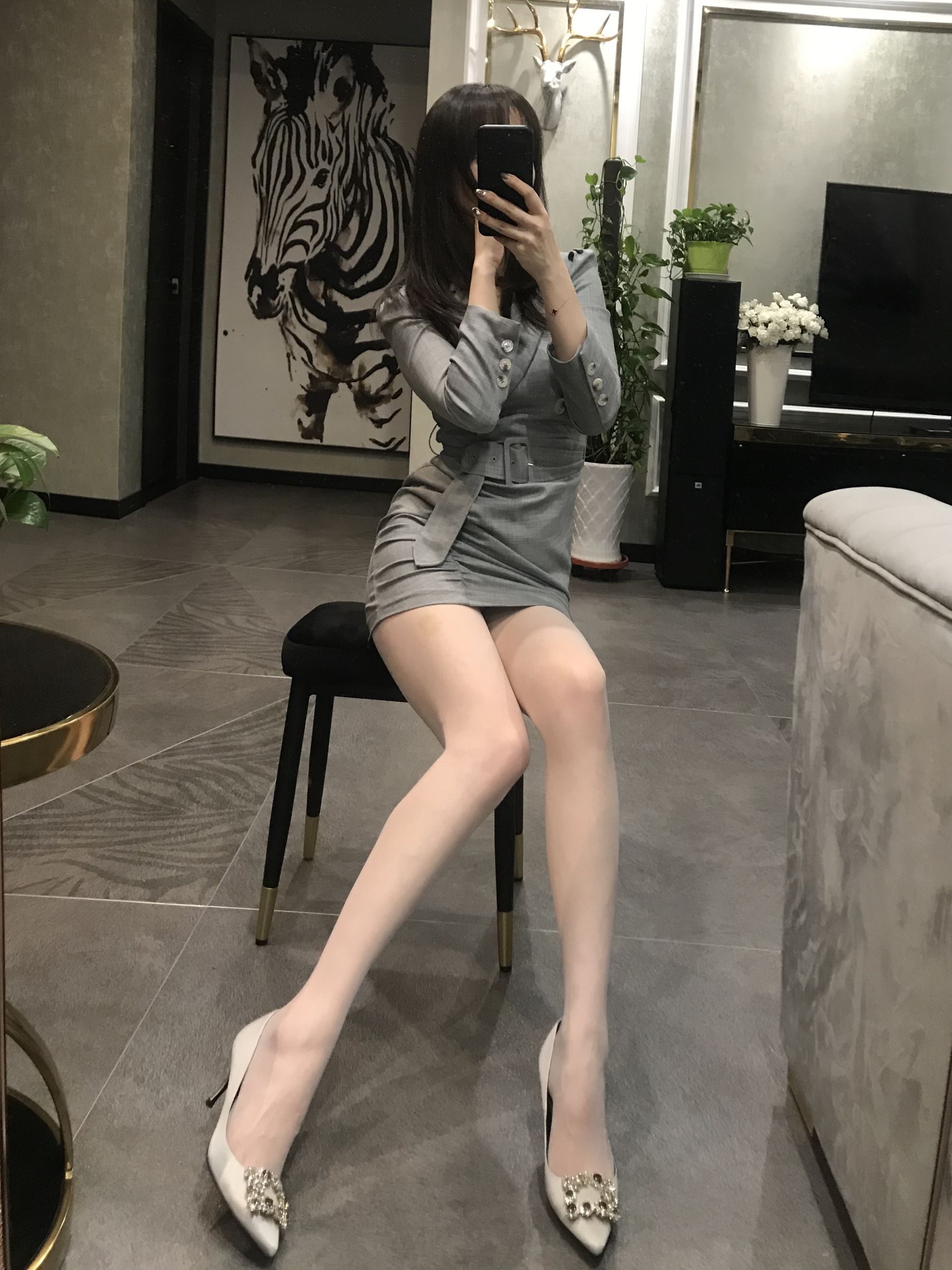 [福利COS] 丝足博主麋鹿_Monroe 2020.04.20 红高黑丝第34张