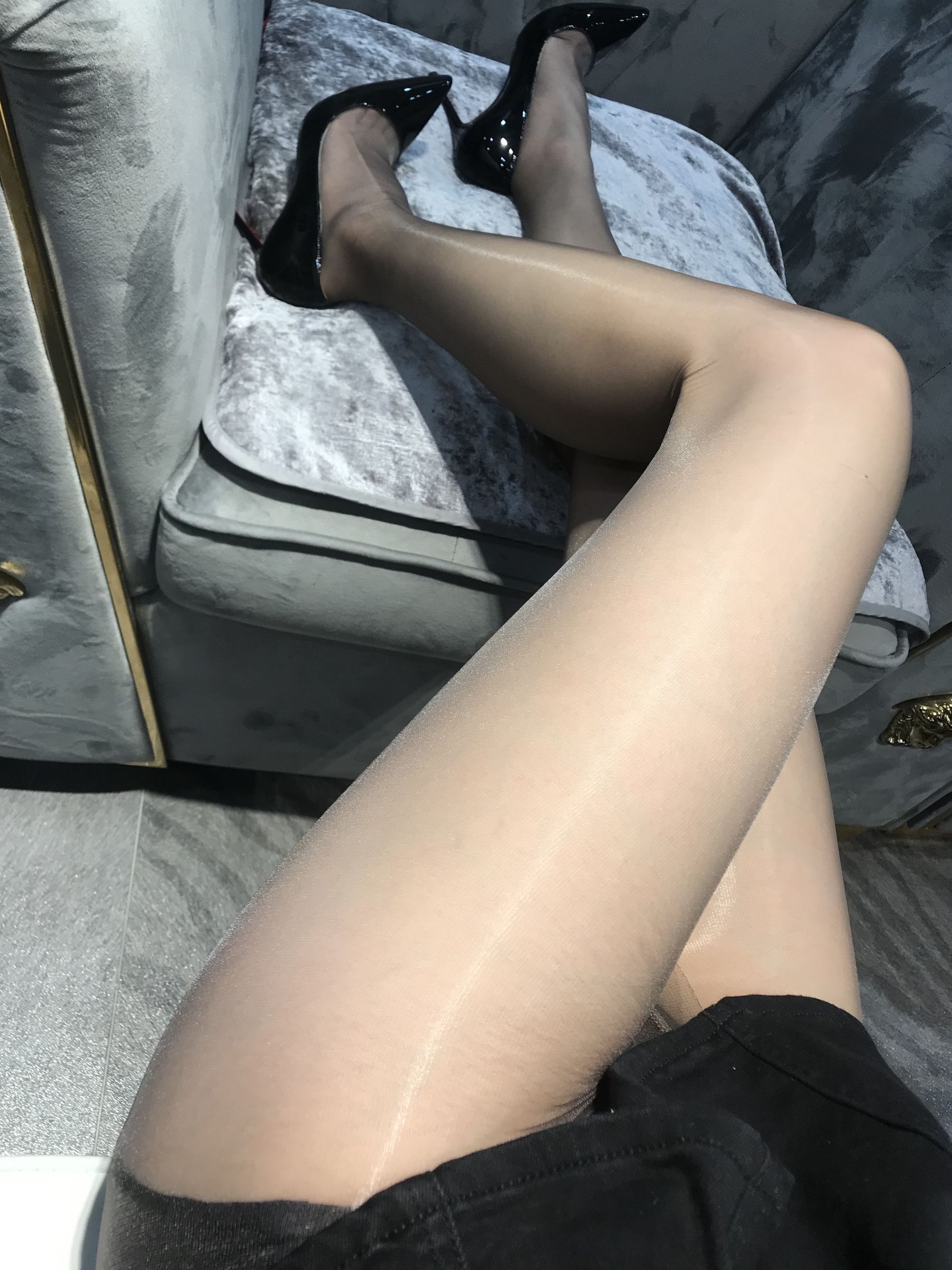 [福利COS] 丝足博主麋鹿_Monroe 2020.06.02 灰亮丝第4张