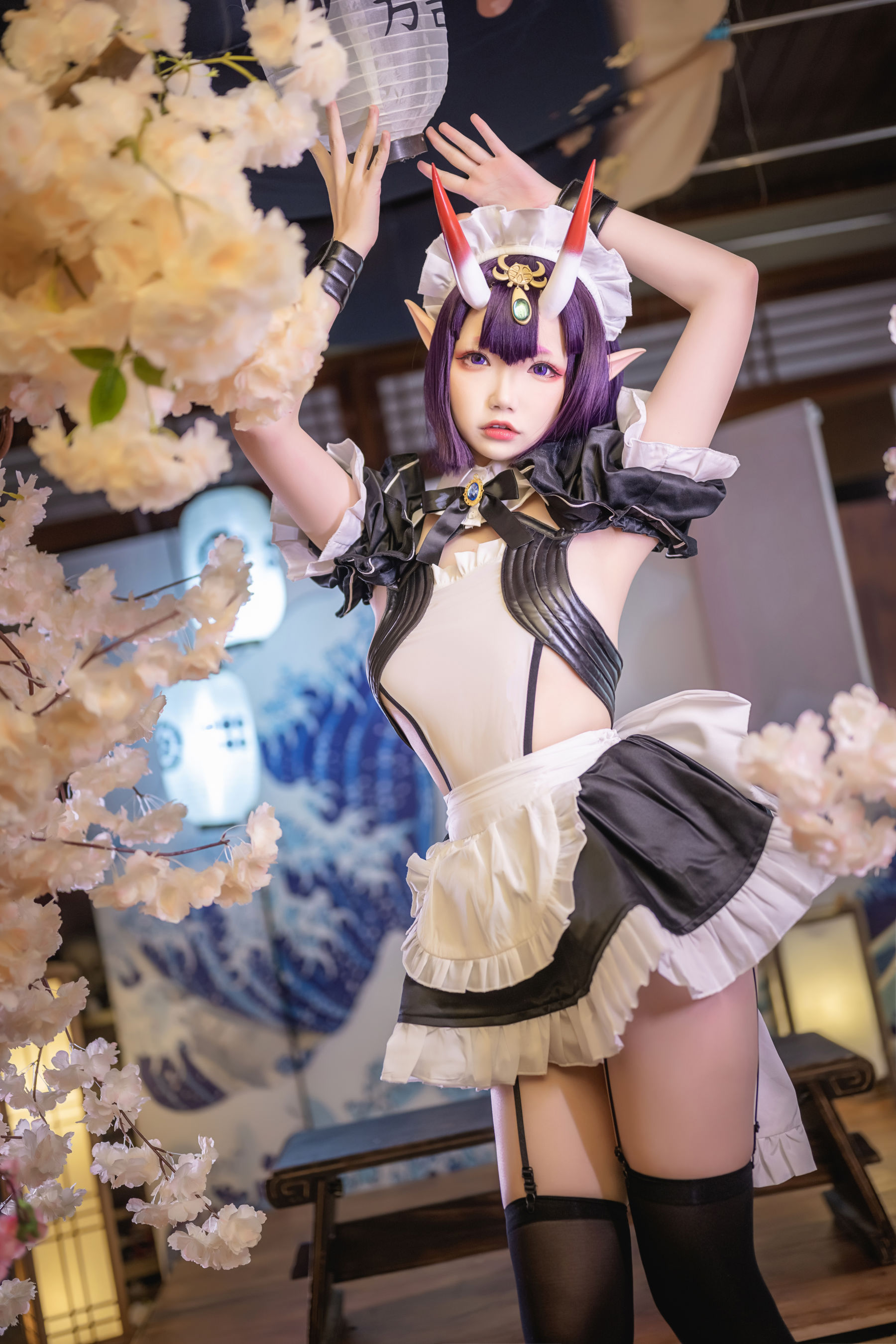 [福利COS] 动漫博主雪晴Astra - 酒吞童子 女仆第7张