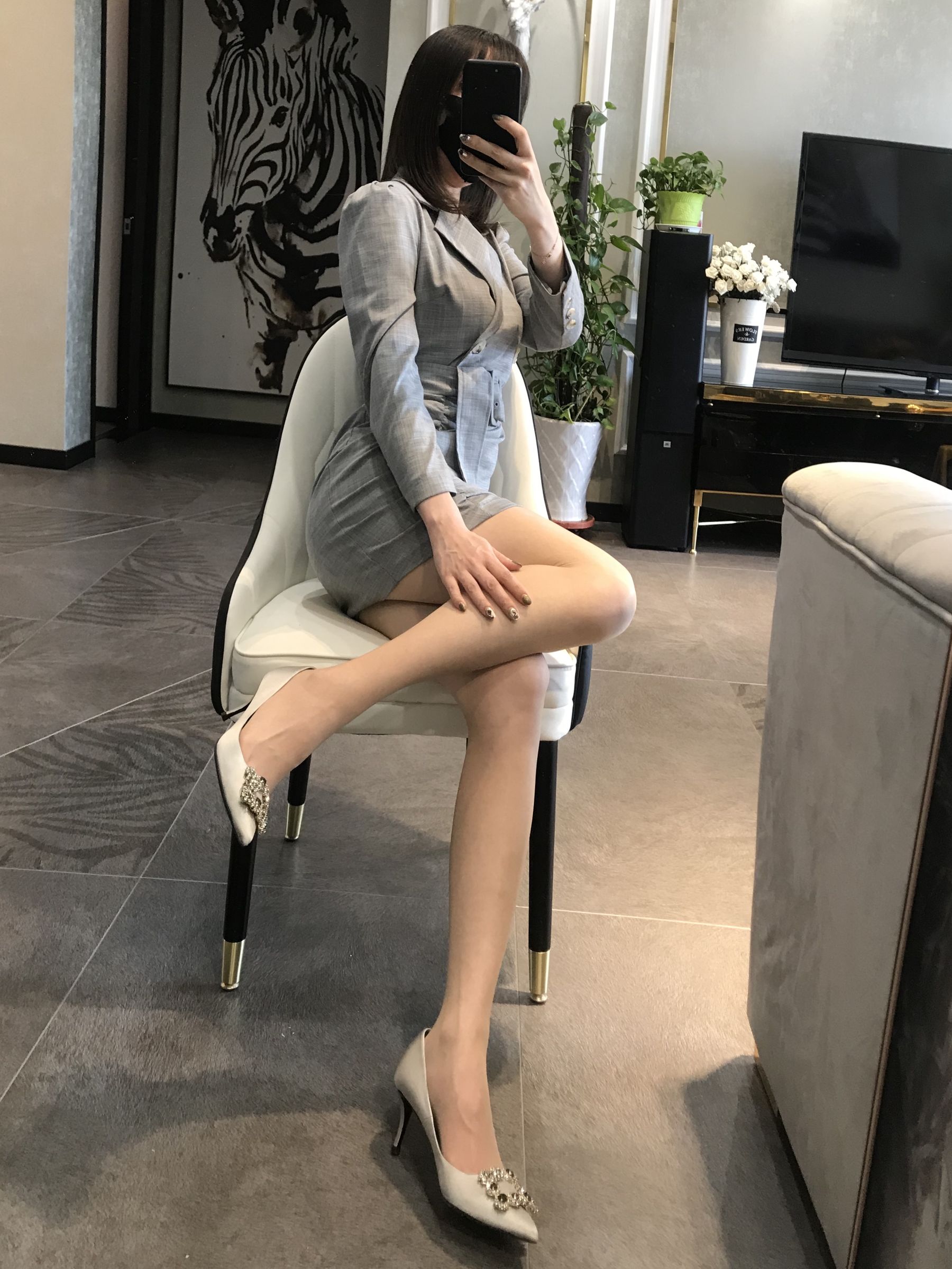 [福利COS] 丝足博主麋鹿_Monroe 2020.04.15 御姐薄丝第9张