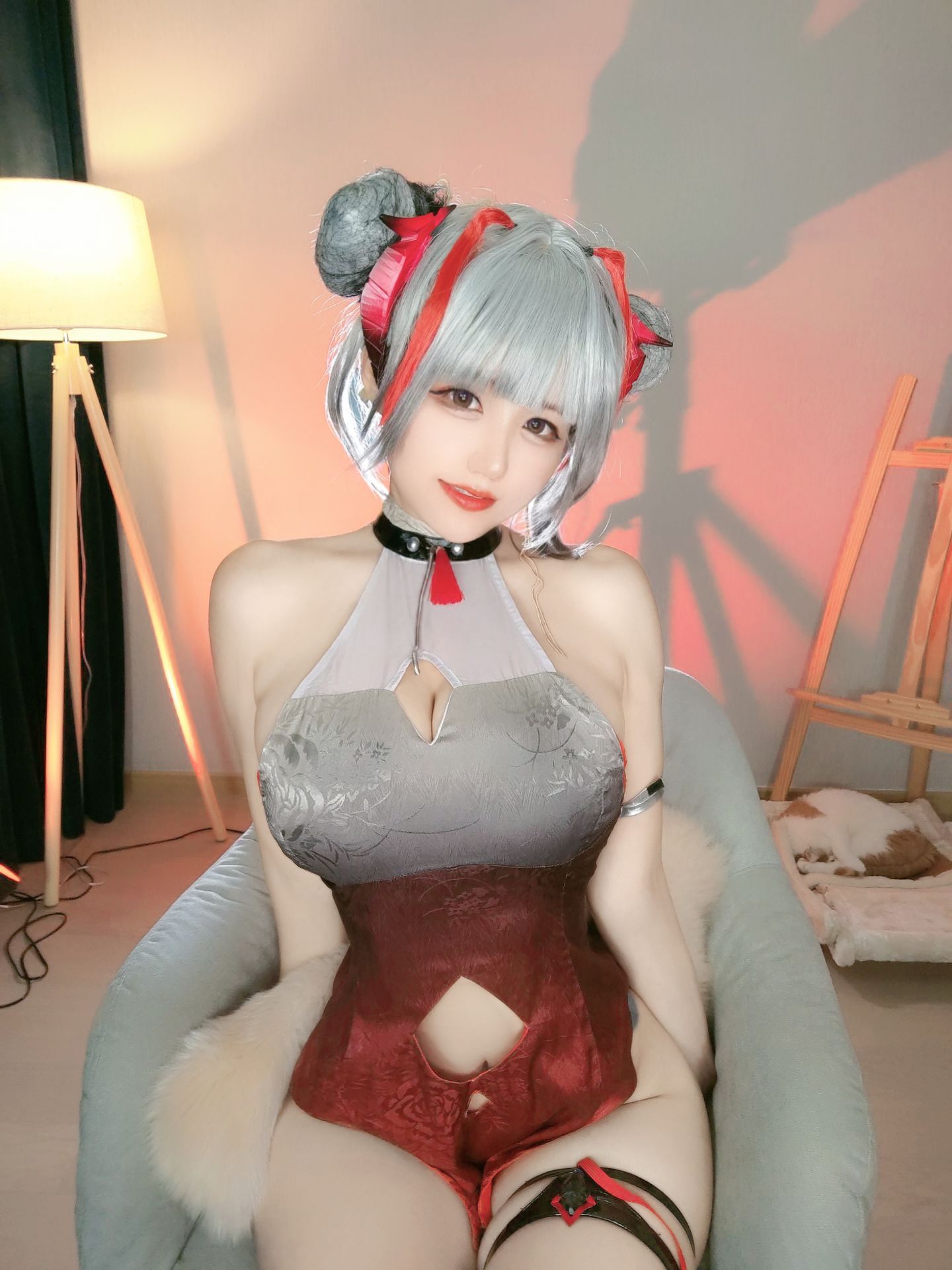 [福利COS] 动漫博主小仓千代w - w旗袍第9张