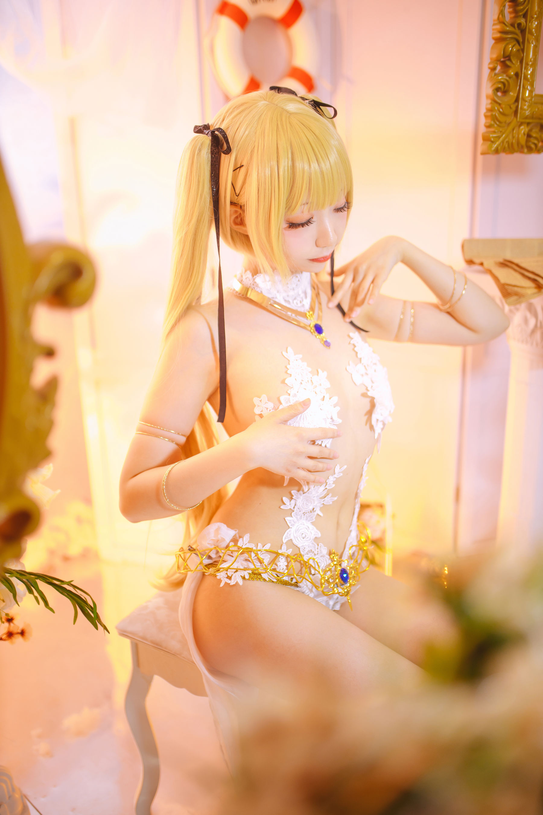 [福利COS] 小野寺地瓜 - 玛丽萝丝 天使翅膀第3张