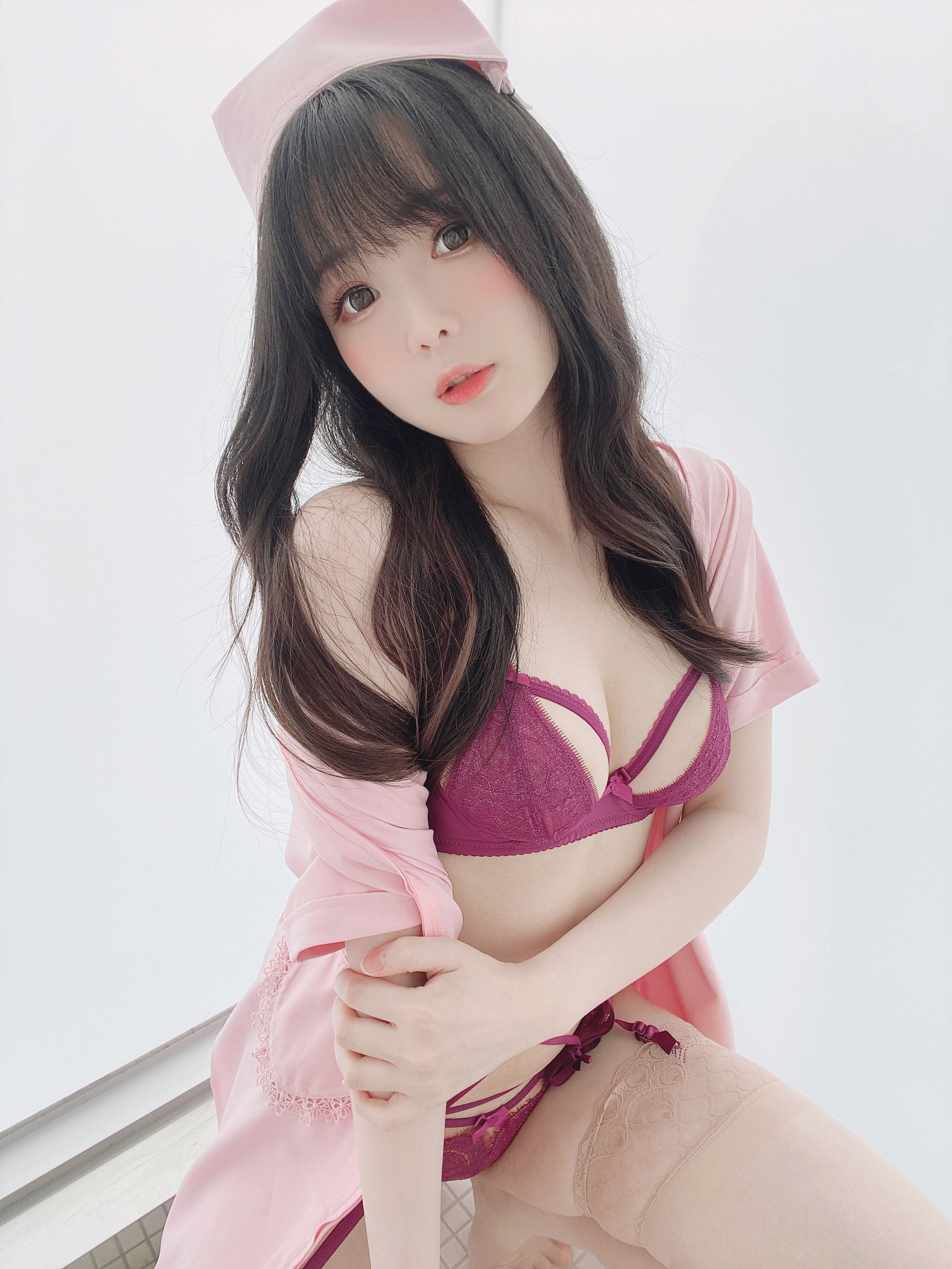 [福利COS] 微博妹纸霜月shimo - ピンクナース__第1张