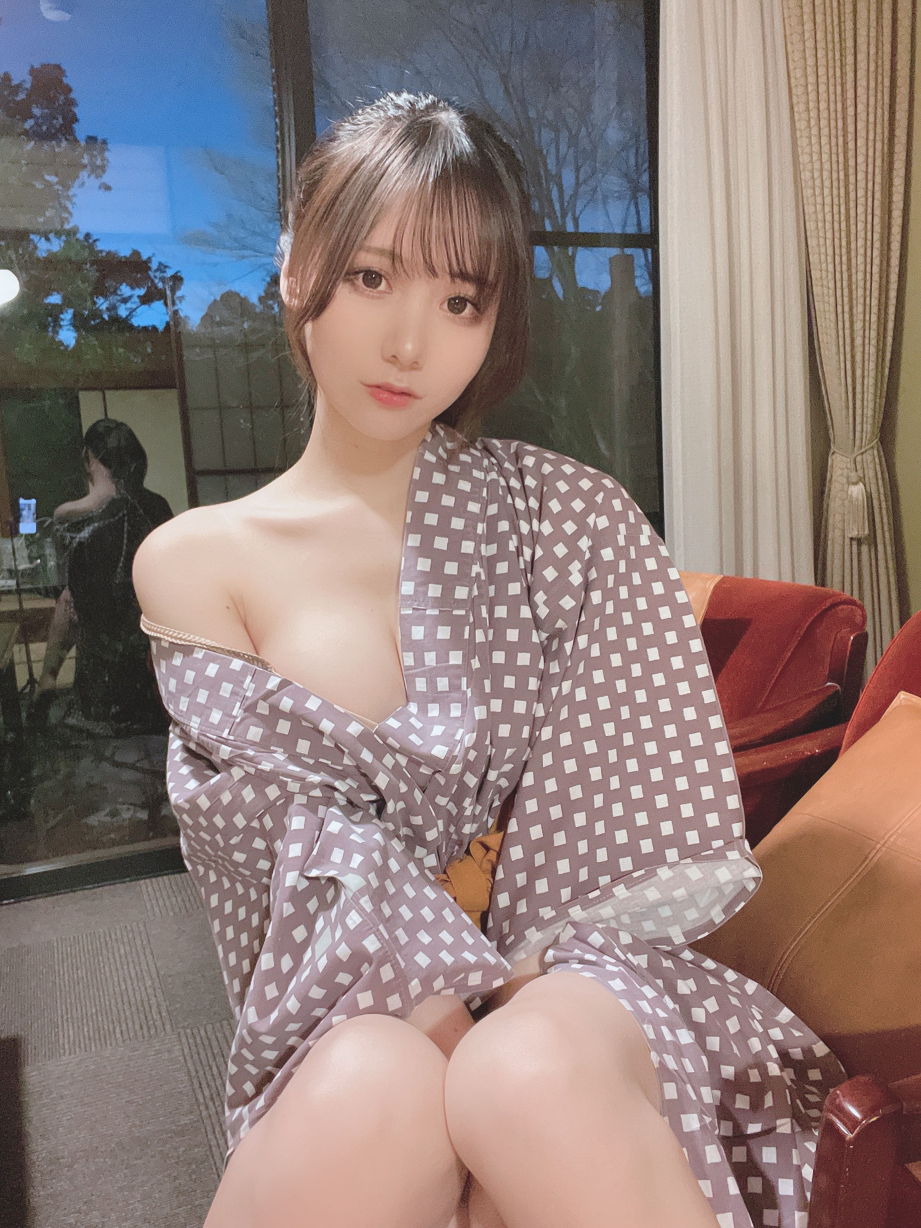 [福利COS] 日本甜美COSERけんけん[fantia] 20220111-石川観光 温泉浴衣第9张