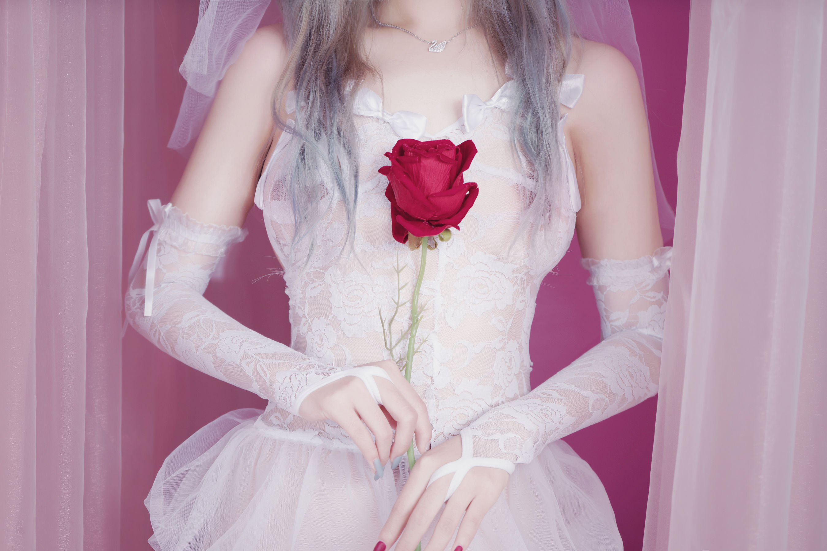 [福利COS] eloise软软 - 入水蕾丝第4张