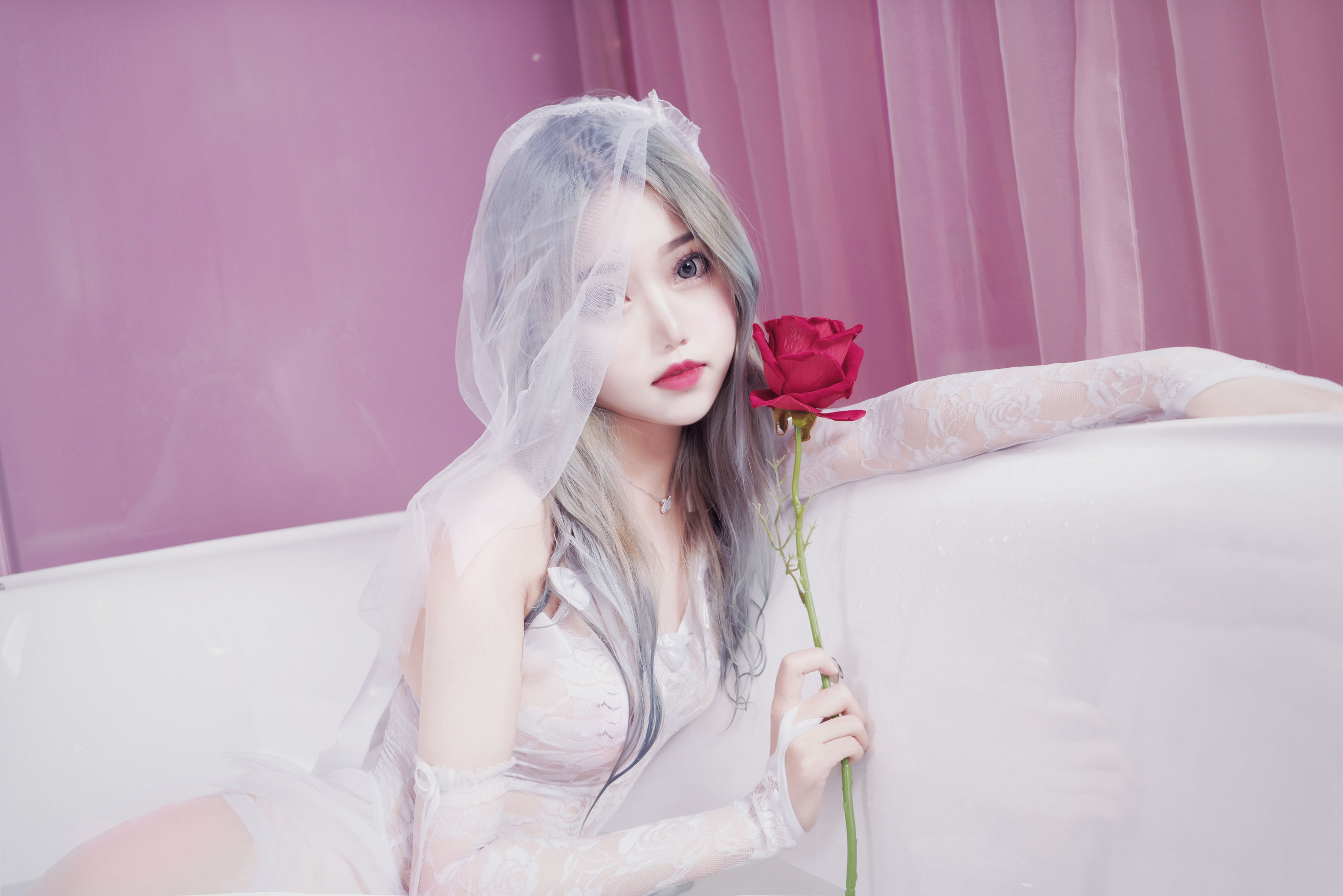 [福利COS] eloise软软 - 入水蕾丝第2张