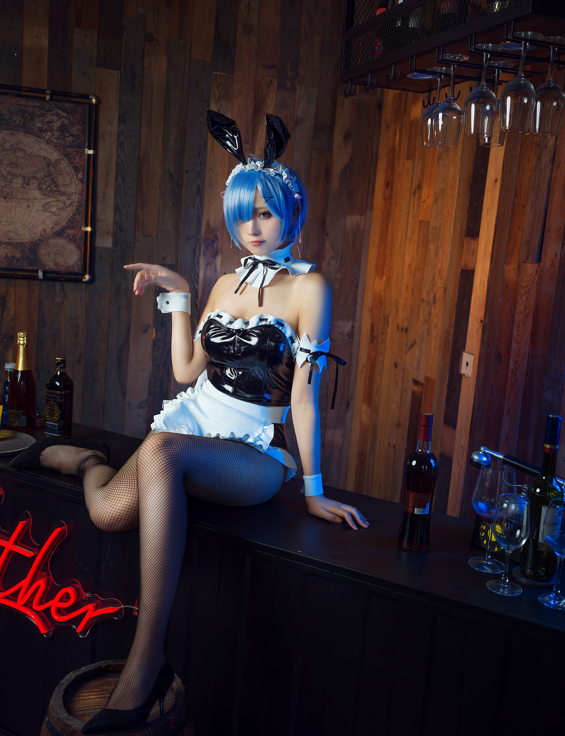 [福利COS] 次元少女念雪ww - 蕾姆兔女郎第8张