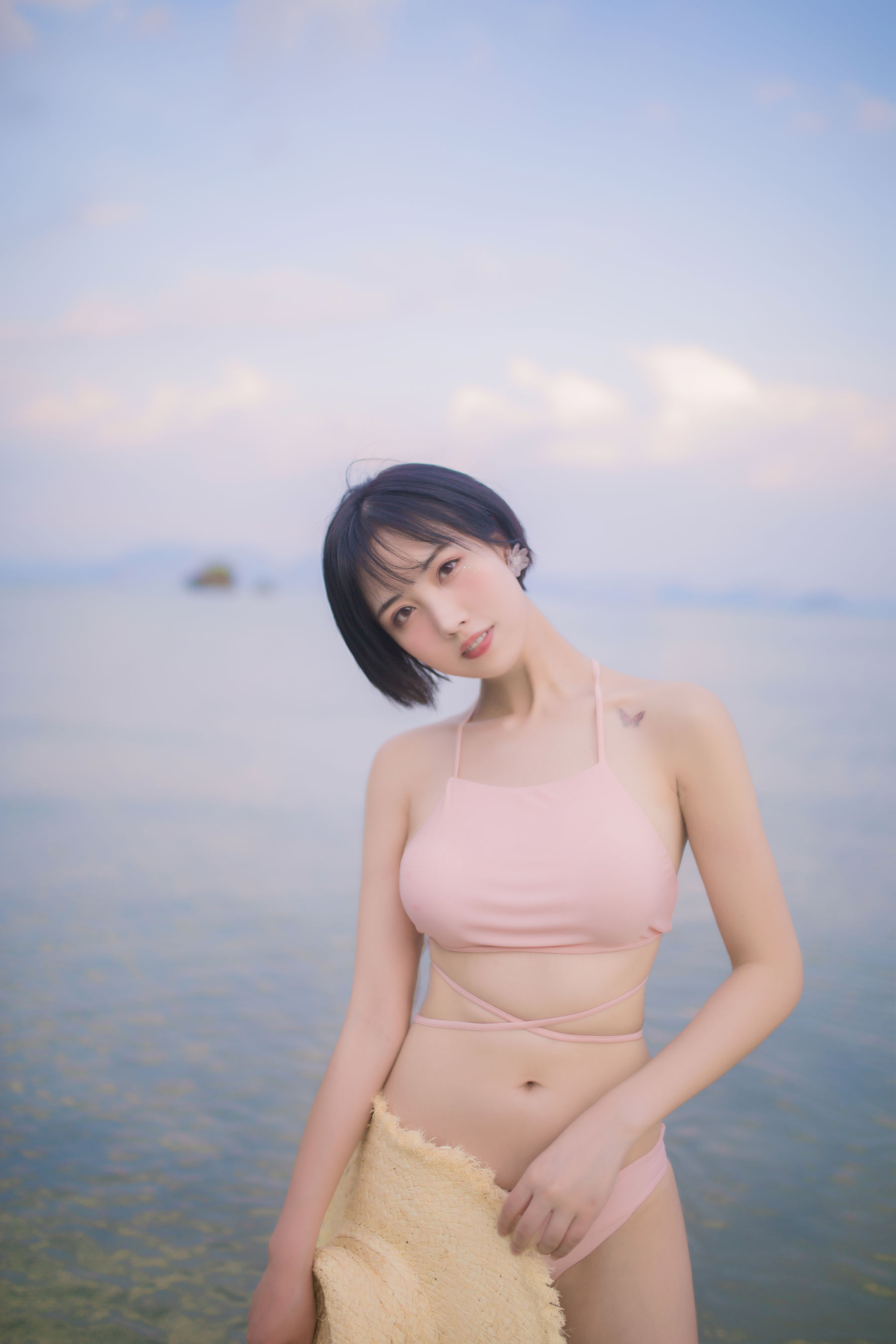 [福利COS] 次元少女念雪ww - 粉色泳衣第4张