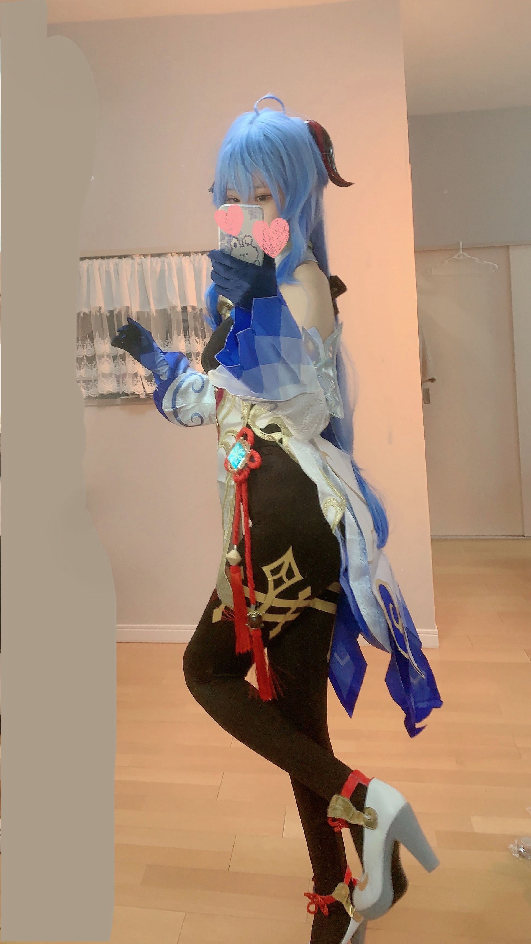 [福利COS] 千阳(ちよ) - 甘雨对镜拍第1张