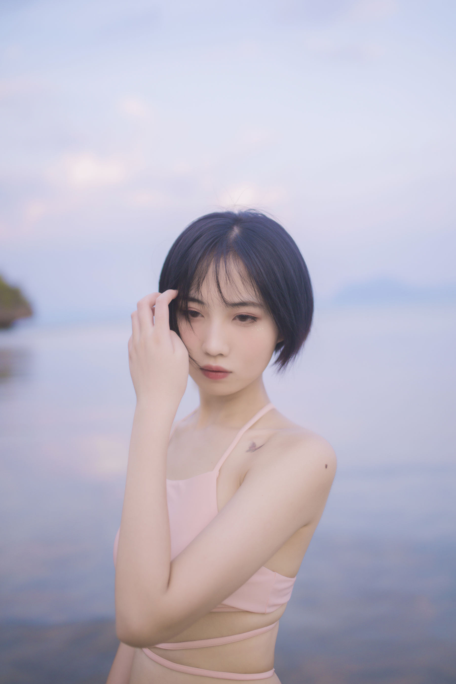 [福利COS] 次元少女念雪ww - 粉色泳衣第9张