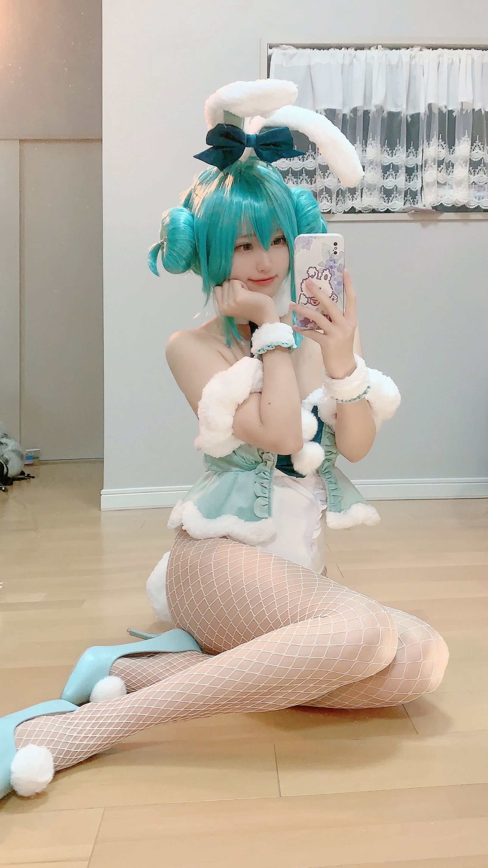 [福利COS] 千阳(ちよ) - 初音兔女郎第3张