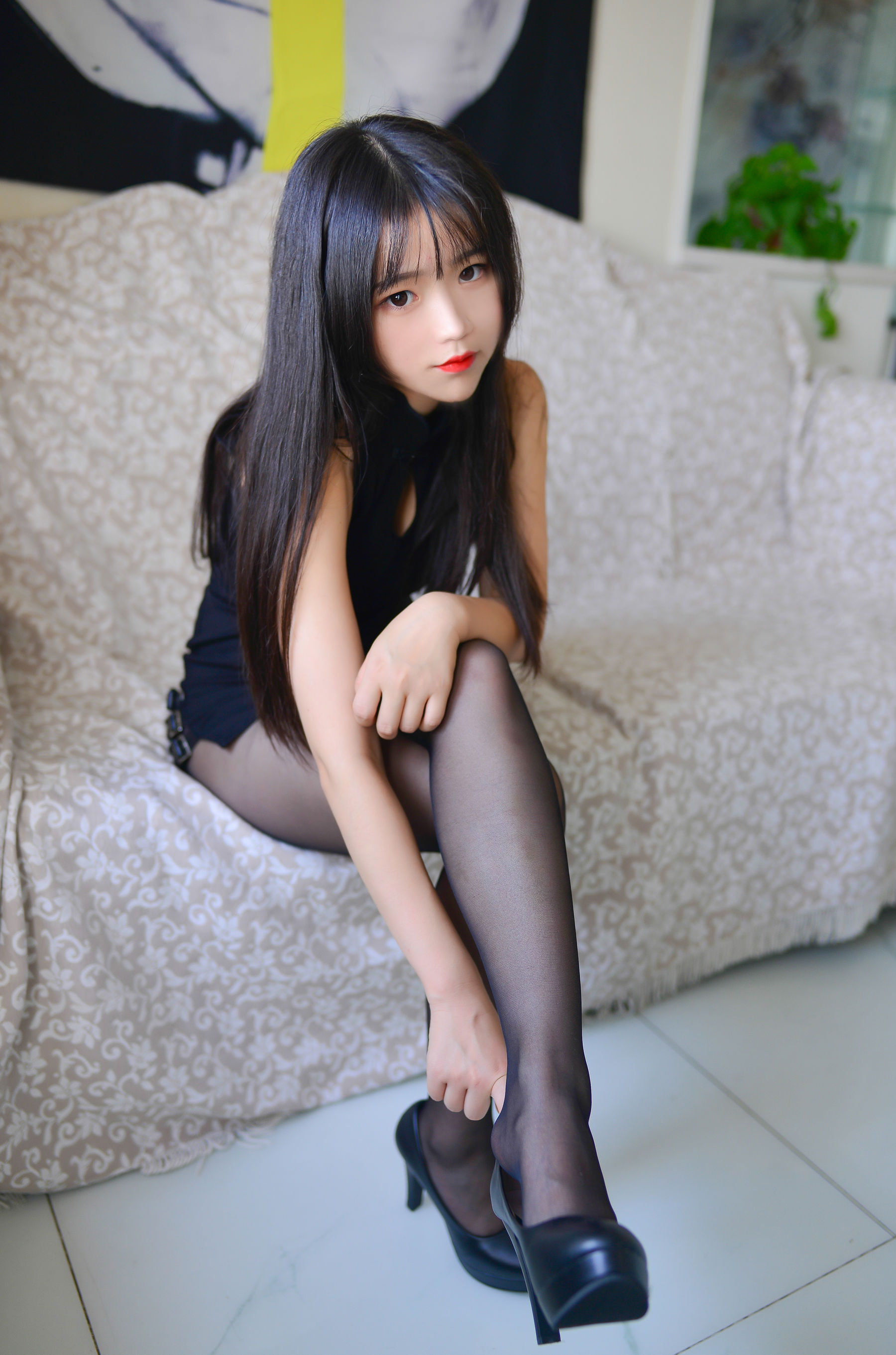[福利COS] 野子 - 黑丝第5张