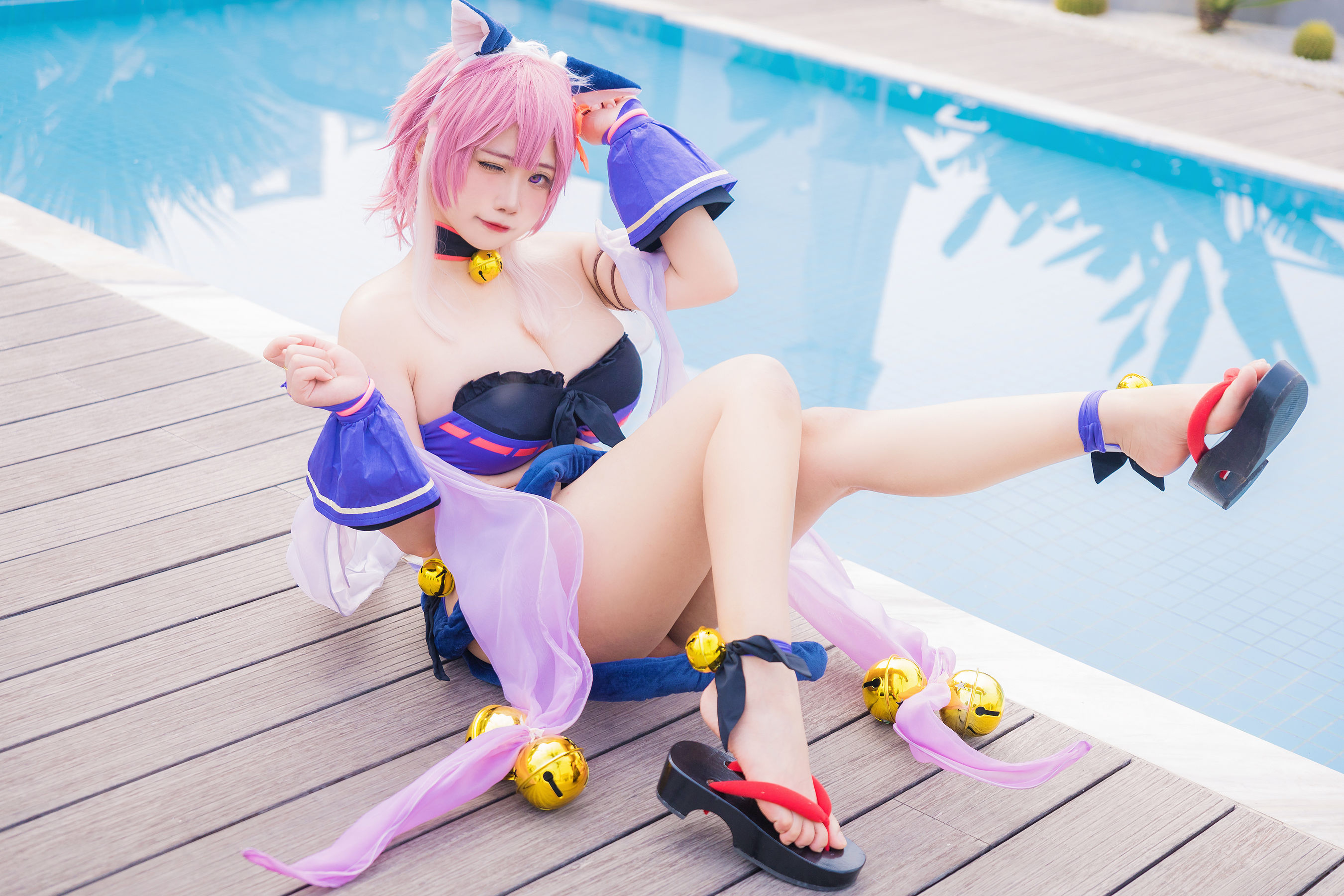 [福利COS] 贞子蜜桃 - 九月舰长 宮坂珠希泳装第11张