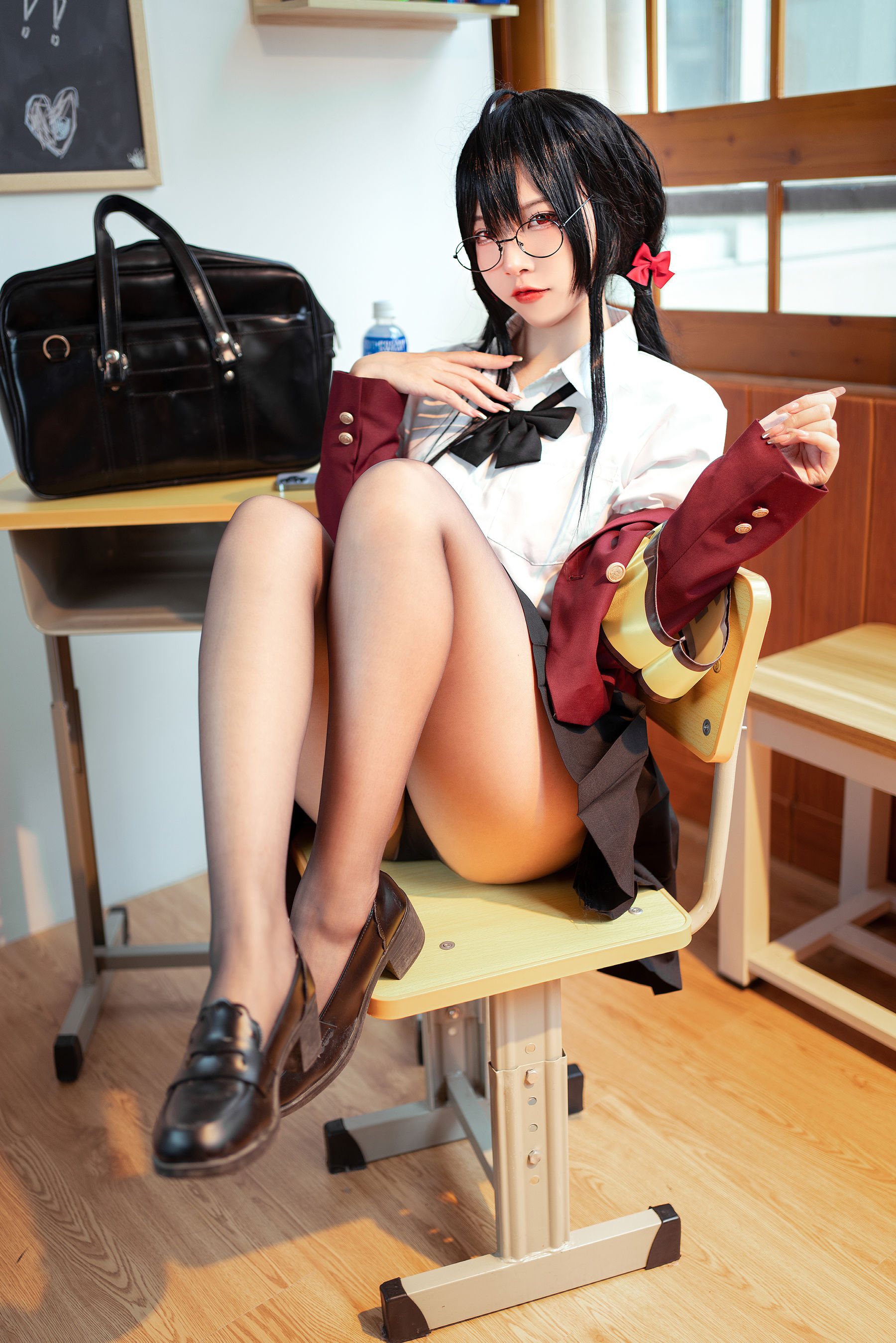 [福利COS] 人气Coser二佐Nisa - 碧蓝大凤JK第4张