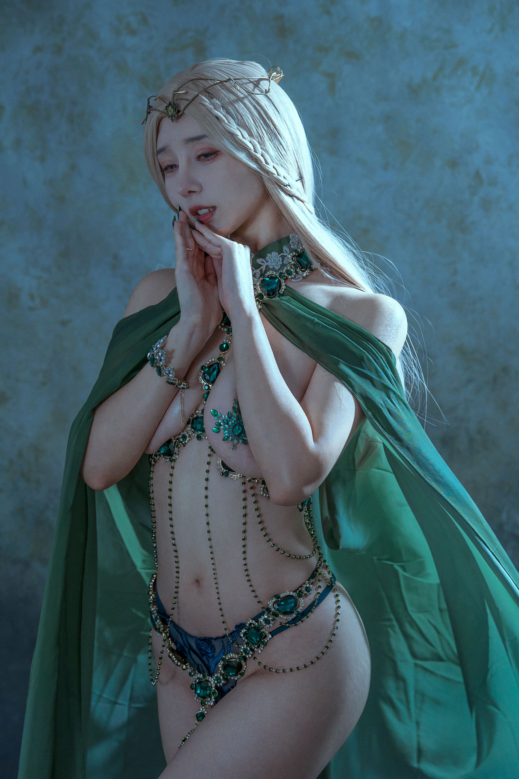 [福利COS] 云溪溪 - 奶桃 孔雀石第6张