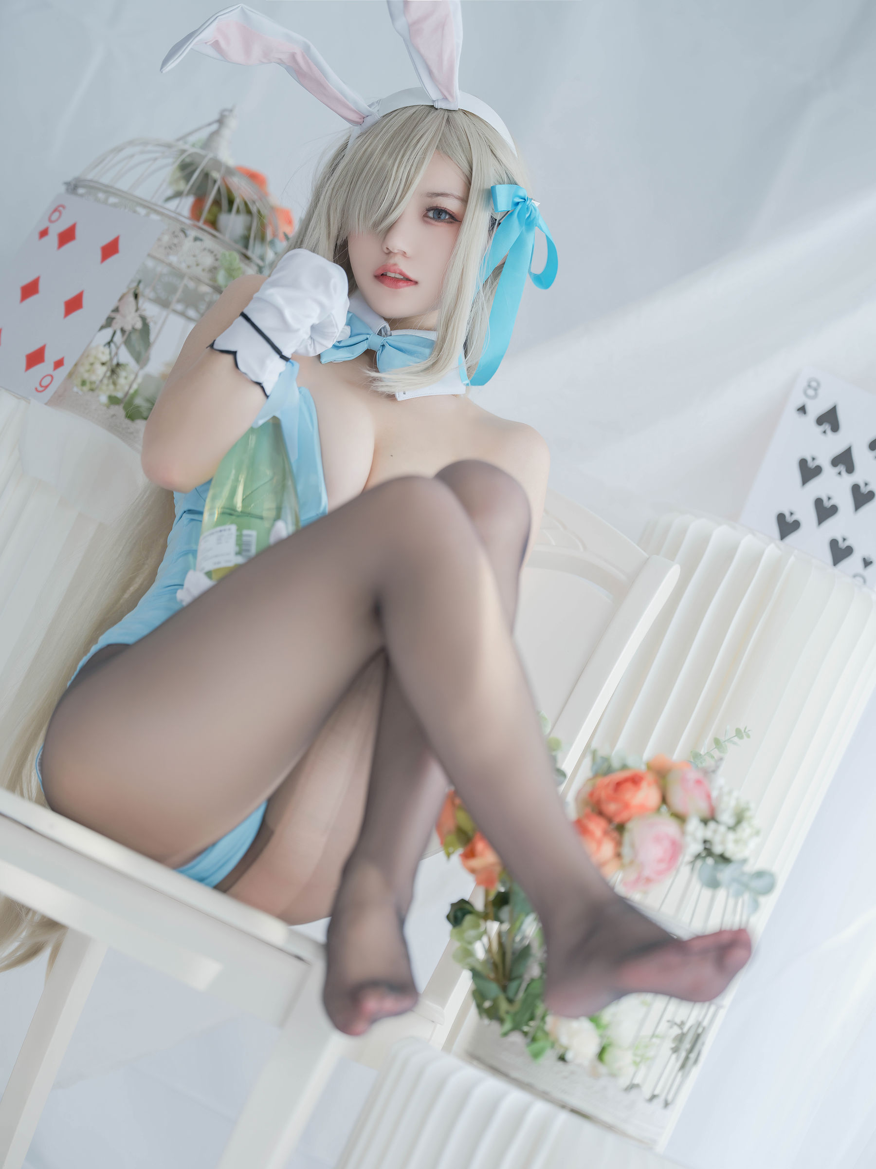 [福利COS] 动漫博主小仓千代w - 明日奈 兔女郎第6张