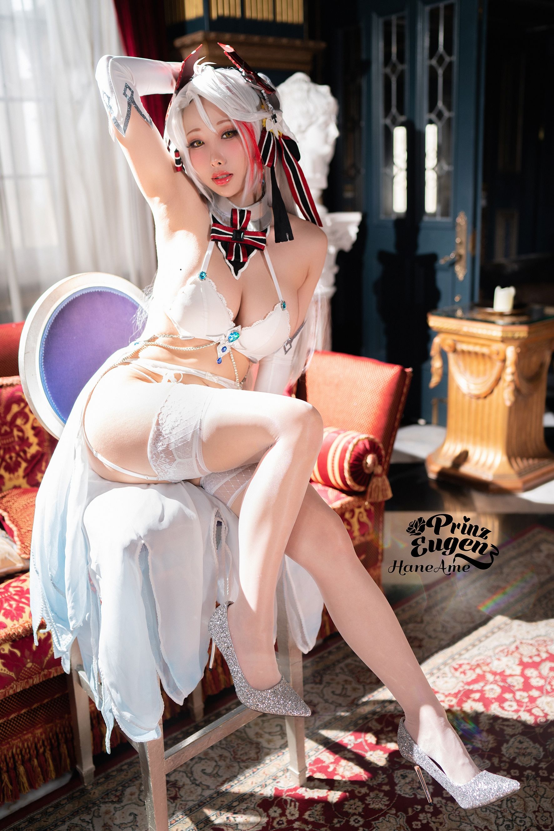 [福利COS] Hane Ame 雨波写真 - 欧根亲王 婚纱第7张
