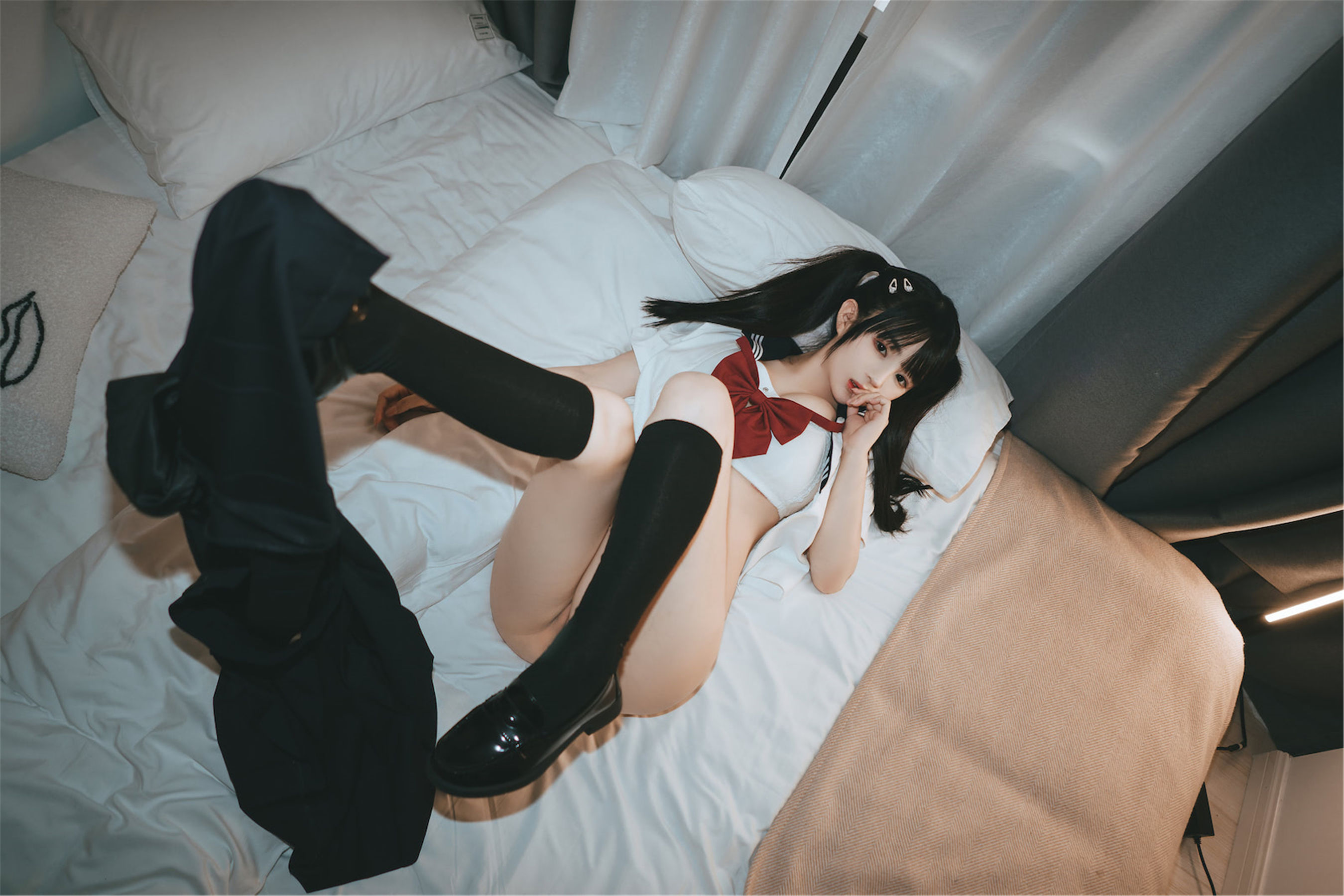 [福利COS] 桜井宁宁 - 双马尾JK第7张