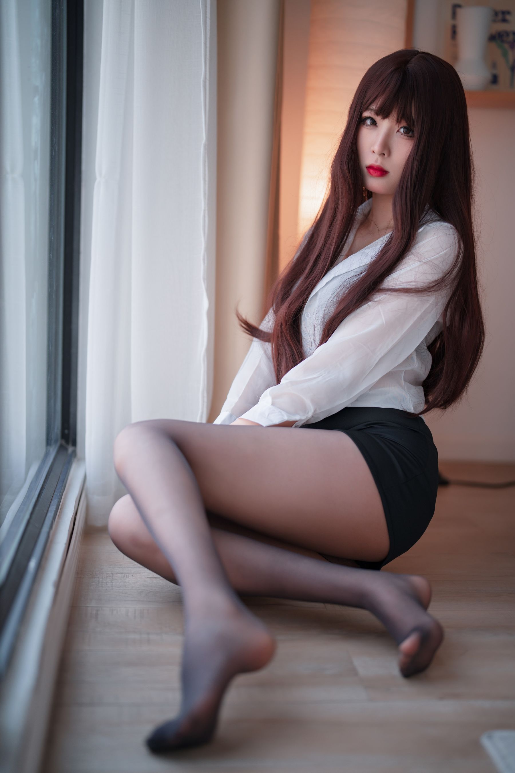 [福利COS] 轩萧学姐 - 定制OL第11张