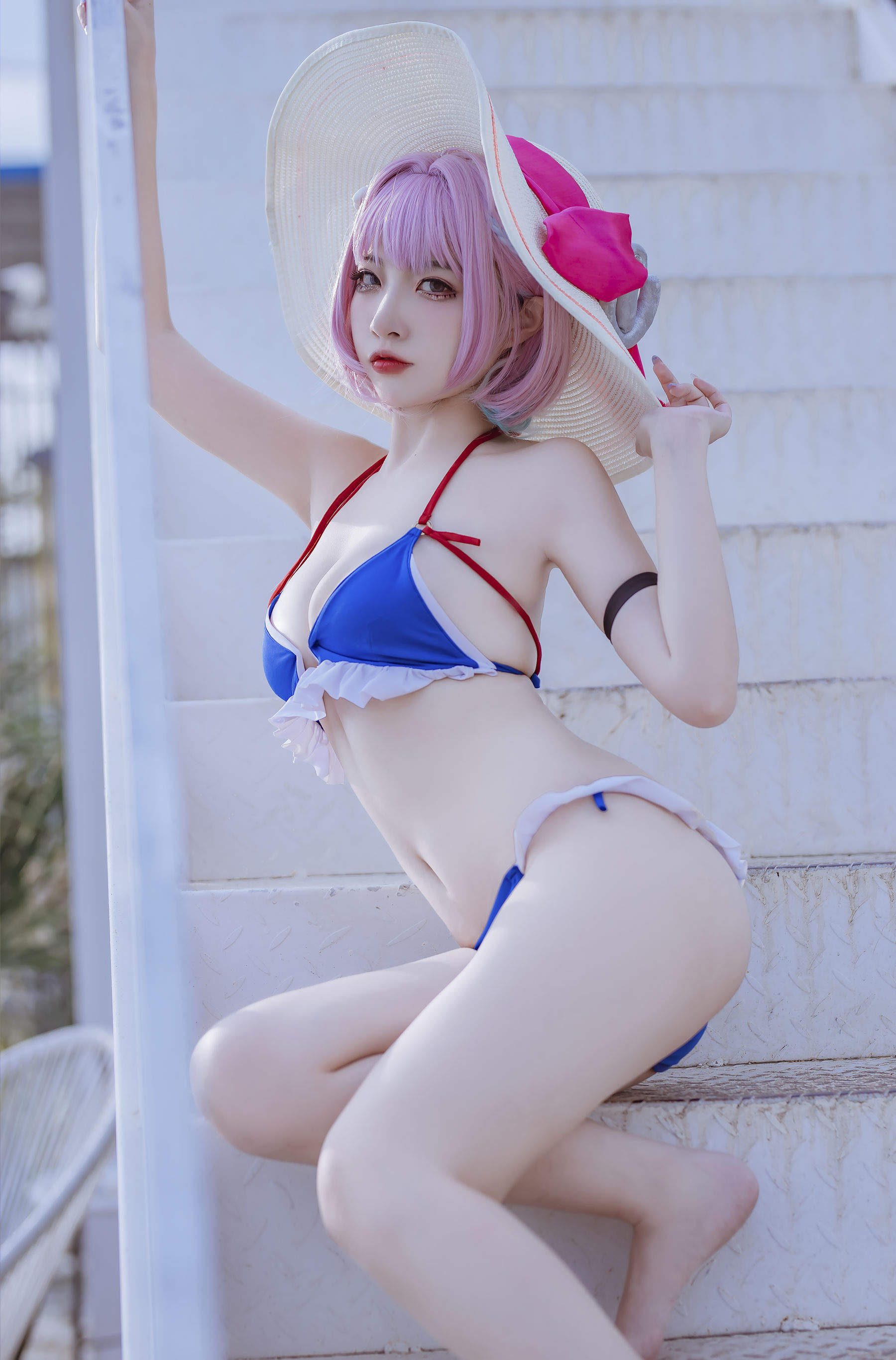 [福利COS] 人气Coser二佐Nisa - 碧蓝 塔尔图泳装第7张