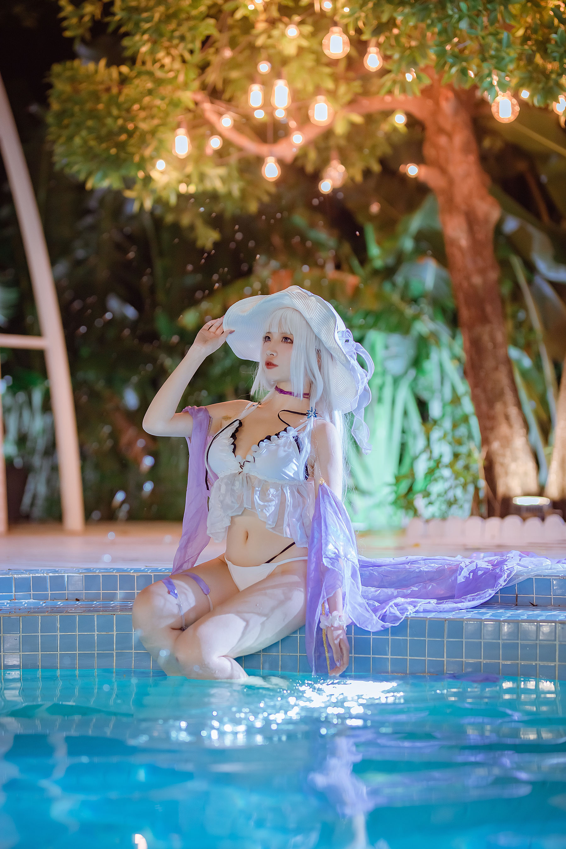 [福利COS] 人气Coser二佐Nisa - 碧蓝光辉泳装第15张