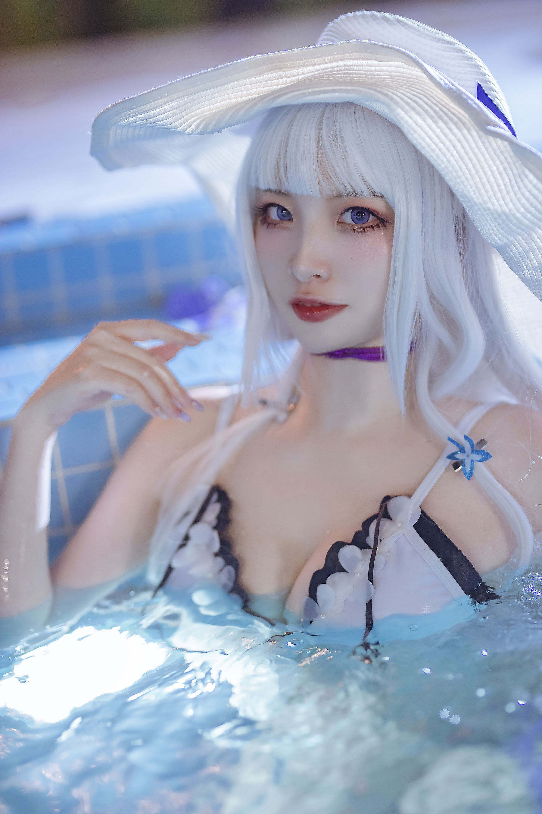 [福利COS] 人气Coser二佐Nisa - 碧蓝光辉泳装第8张