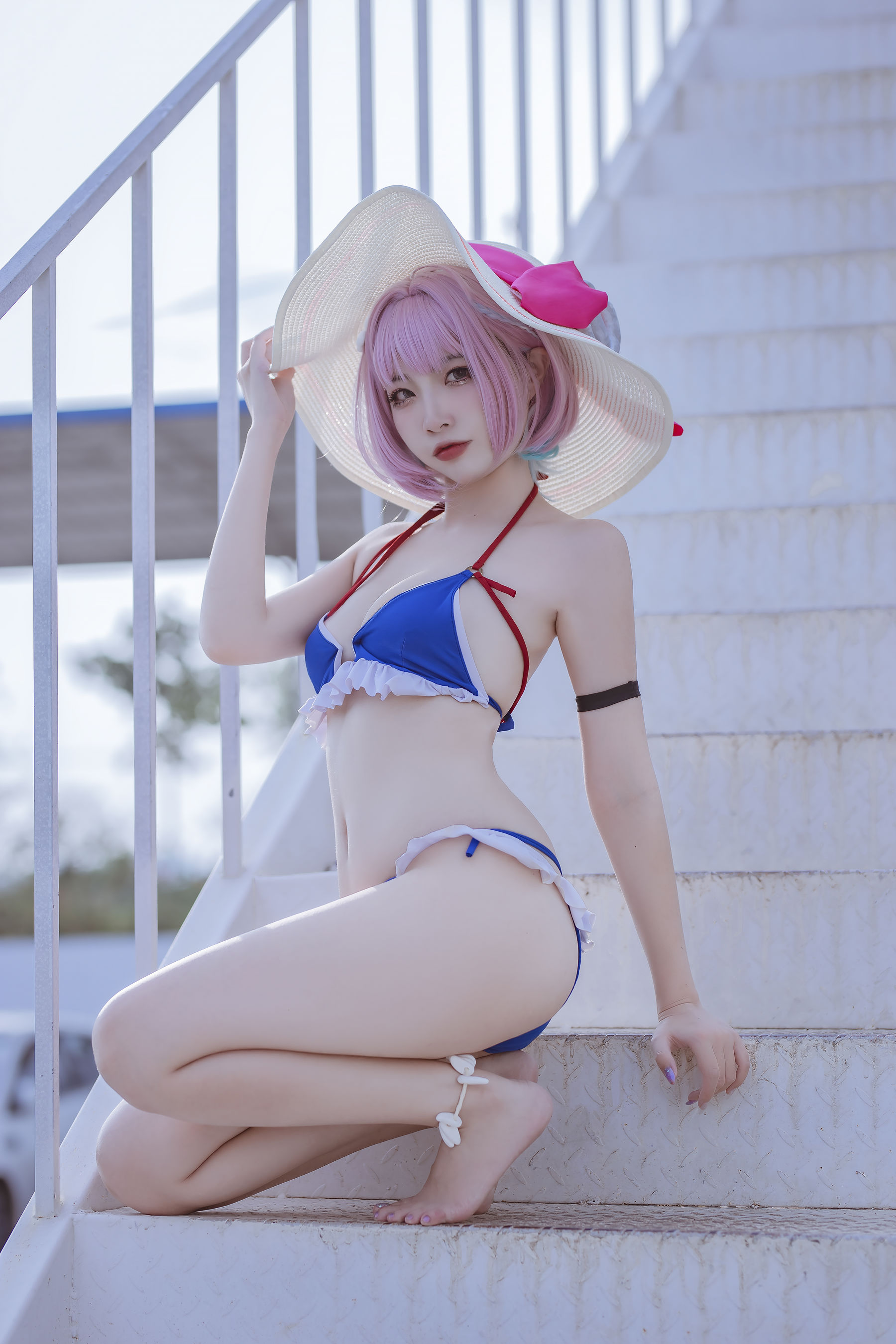 [福利COS] 人气Coser二佐Nisa - 碧蓝 塔尔图泳装第4张