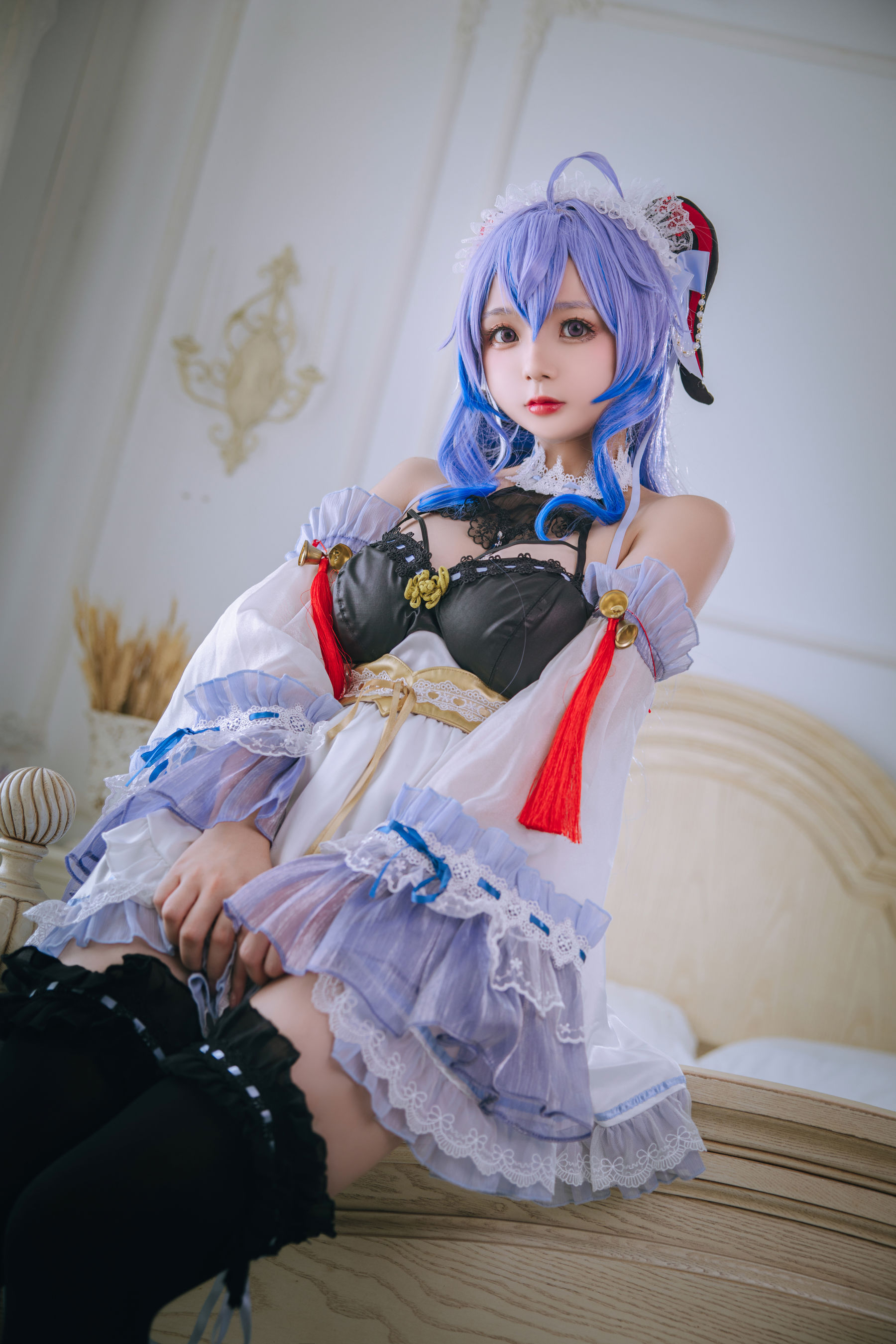 [福利COS] Cosplay日奈娇 - 甘雨女仆第5张