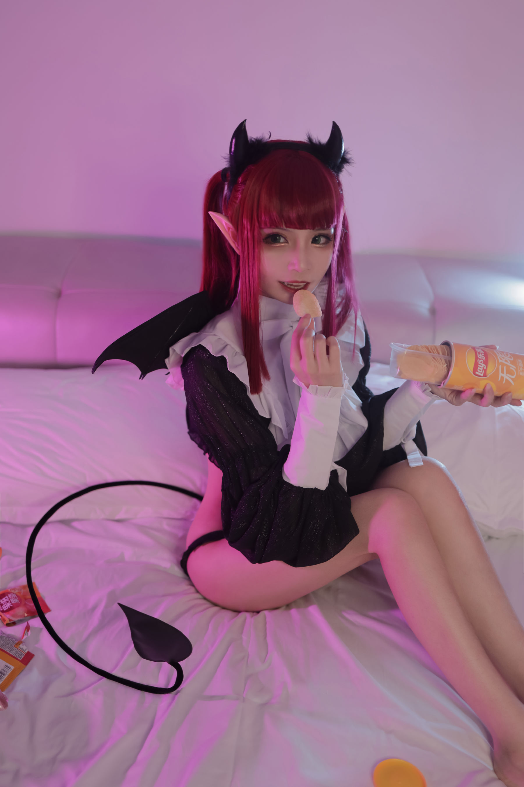 [福利COS] 动漫博主爱老师_PhD - 喜多川海梦 魅魔第4张