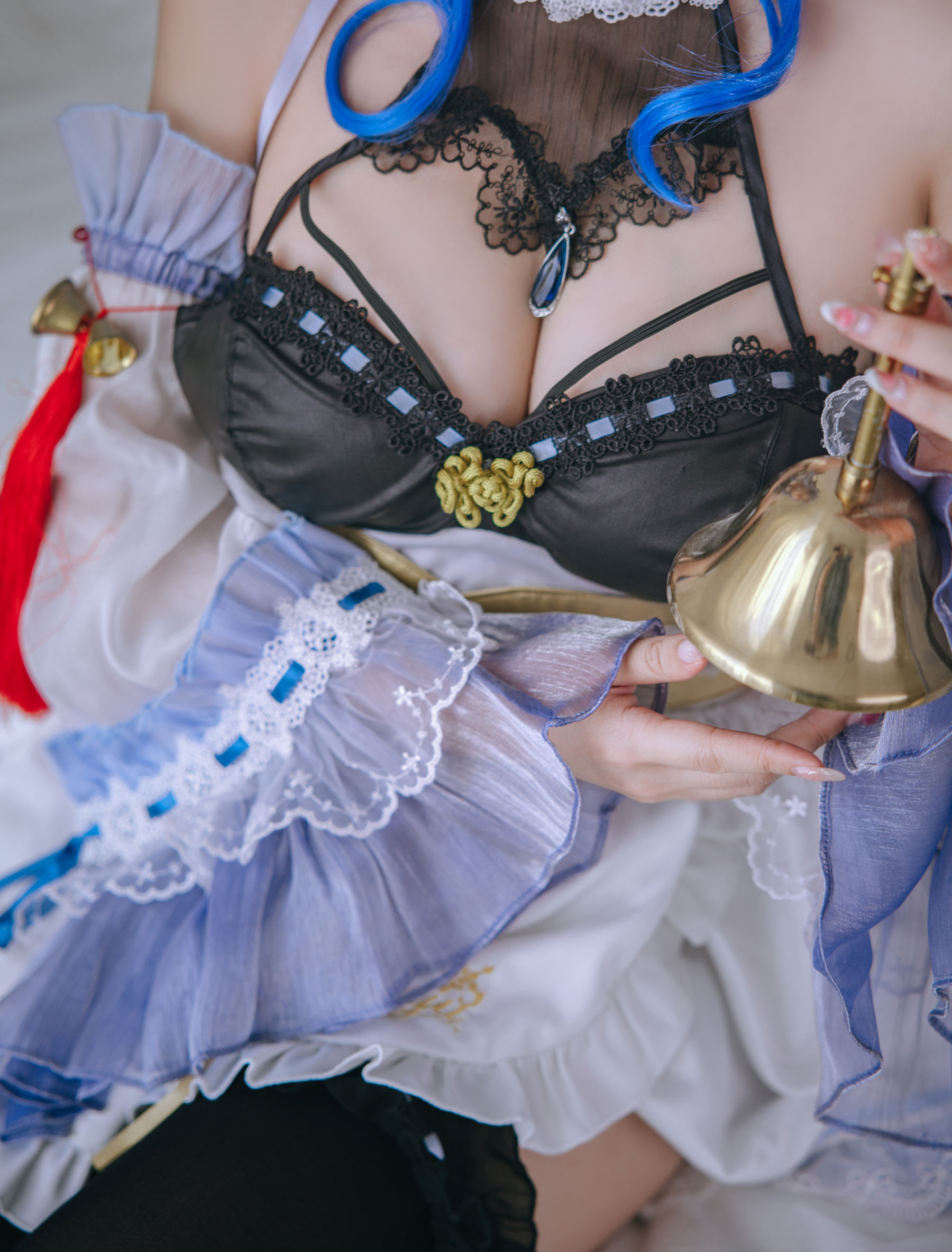 [福利COS] Cosplay日奈娇 - 甘雨女仆第7张