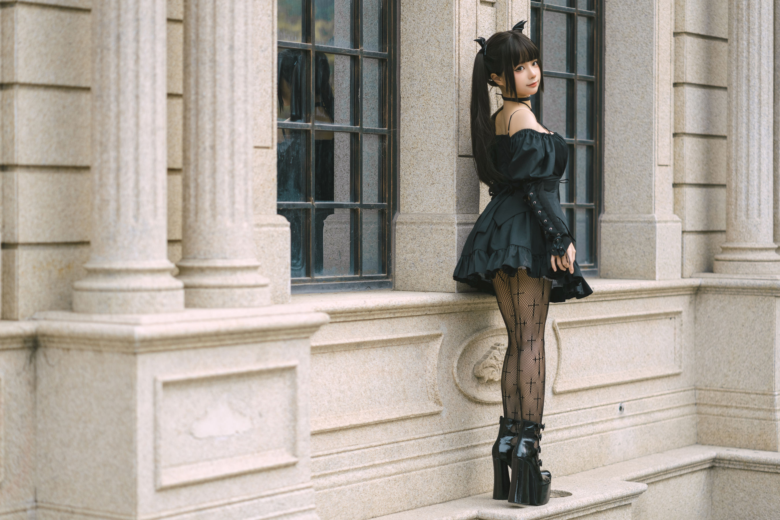 [福利COS] 动漫博主蠢沫沫 - 双马尾小恶魔第6张