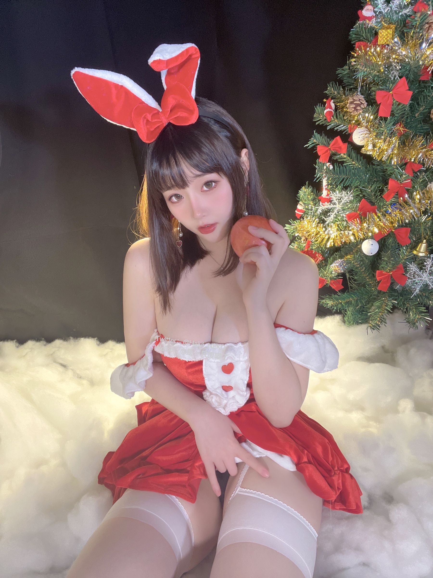 [福利COS] 是一只废喵了 - 圣诞连衣裙第21张