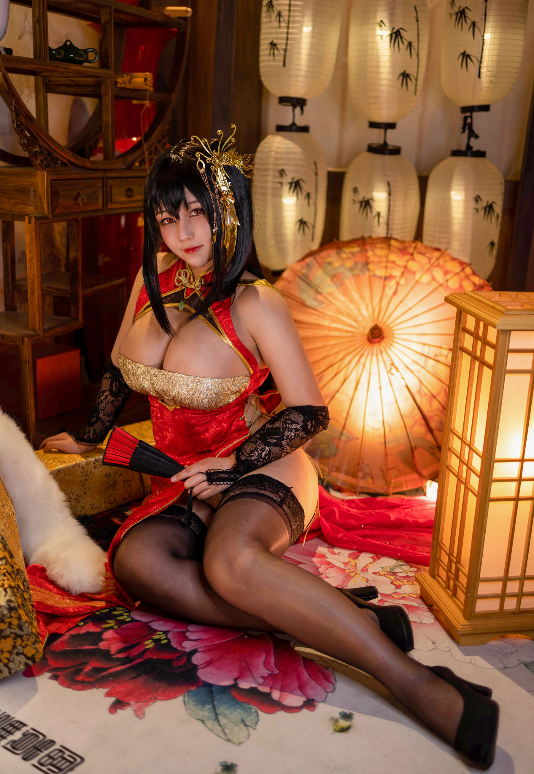 [福利COS] KANEKO_咔喵 - 大凤旗袍第6张