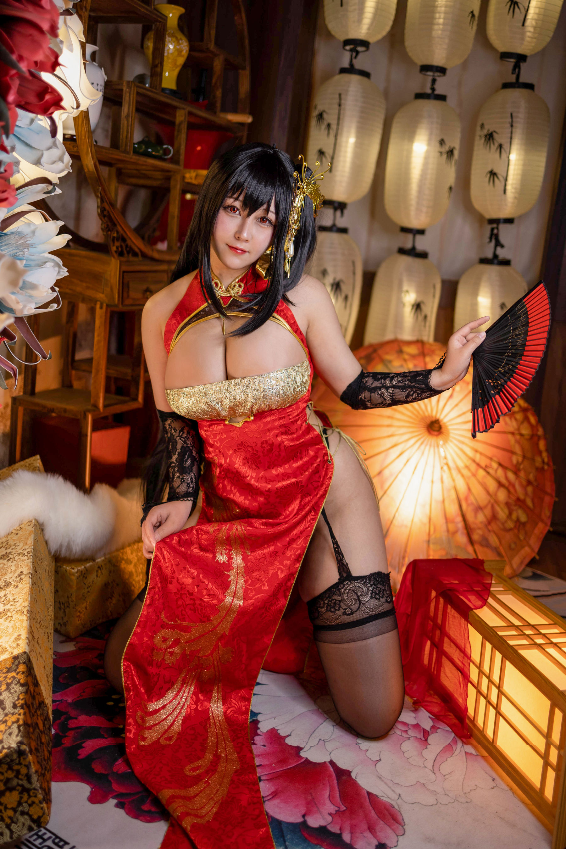 [福利COS] KANEKO_咔喵 - 大凤旗袍第8张