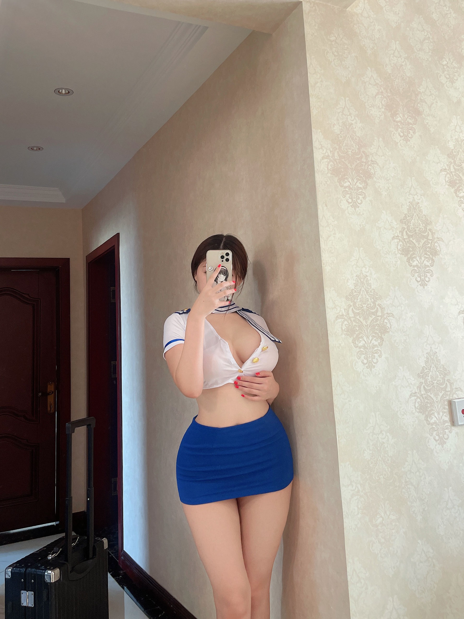 [福利COS] 奶宝妹纸 - 空姐第2张