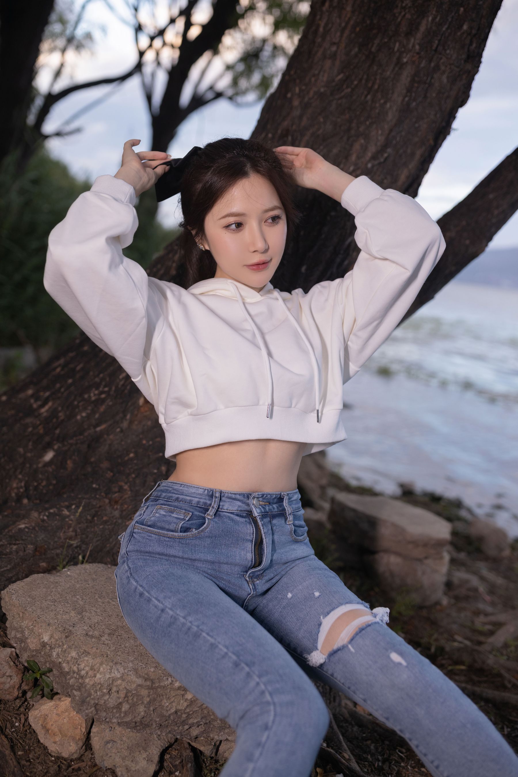 [福利COS] 鱼子酱 牛仔情趣写真第7张