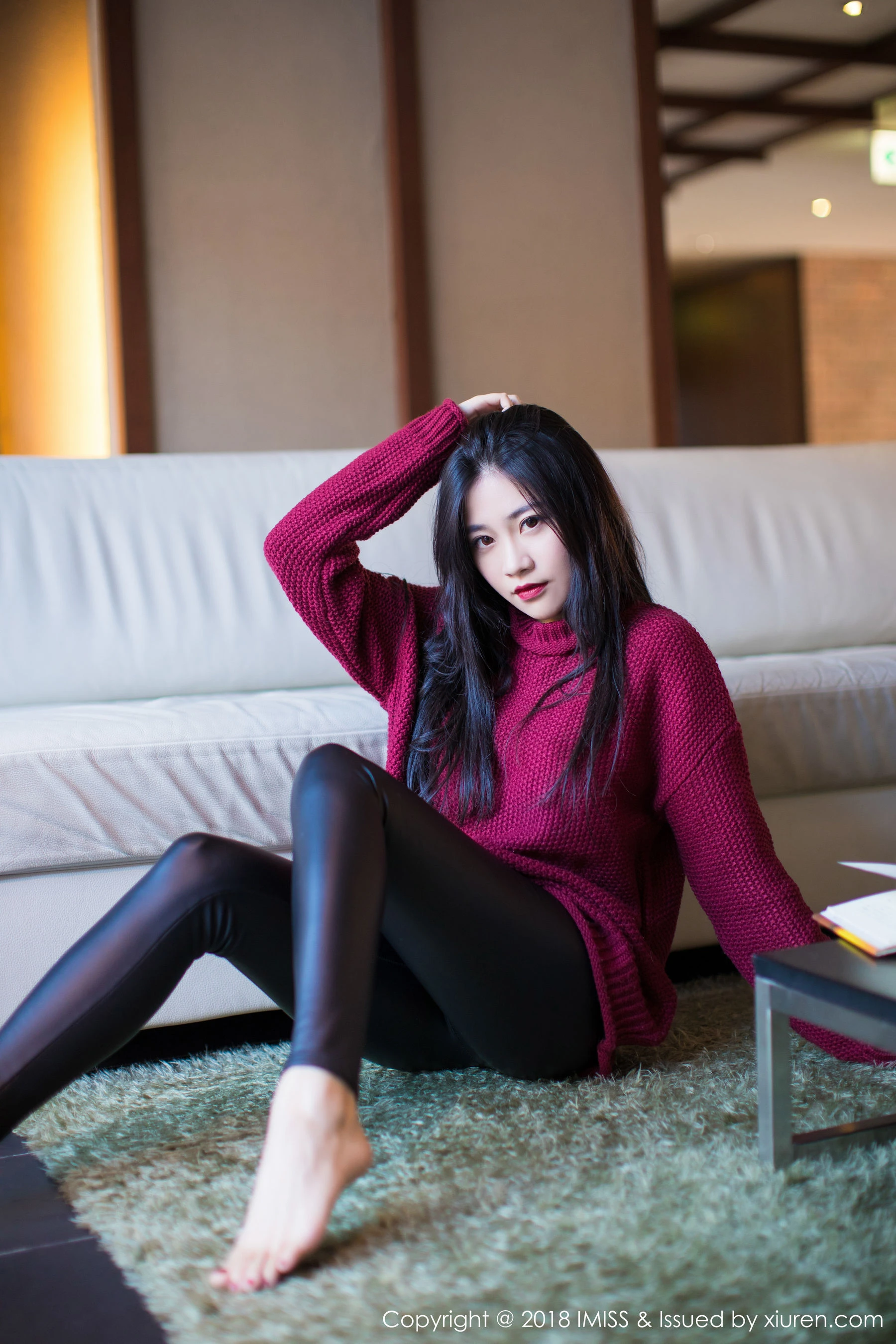  许诺Sabrina《极致美到窒息的美腿诱惑》 爱蜜社IMiss Vol.239第14张