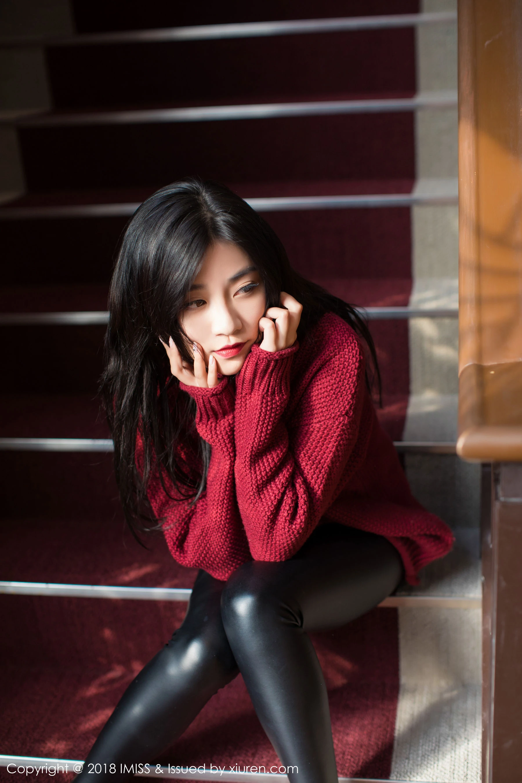  许诺Sabrina《极致美到窒息的美腿诱惑》 爱蜜社IMiss Vol.239第17张