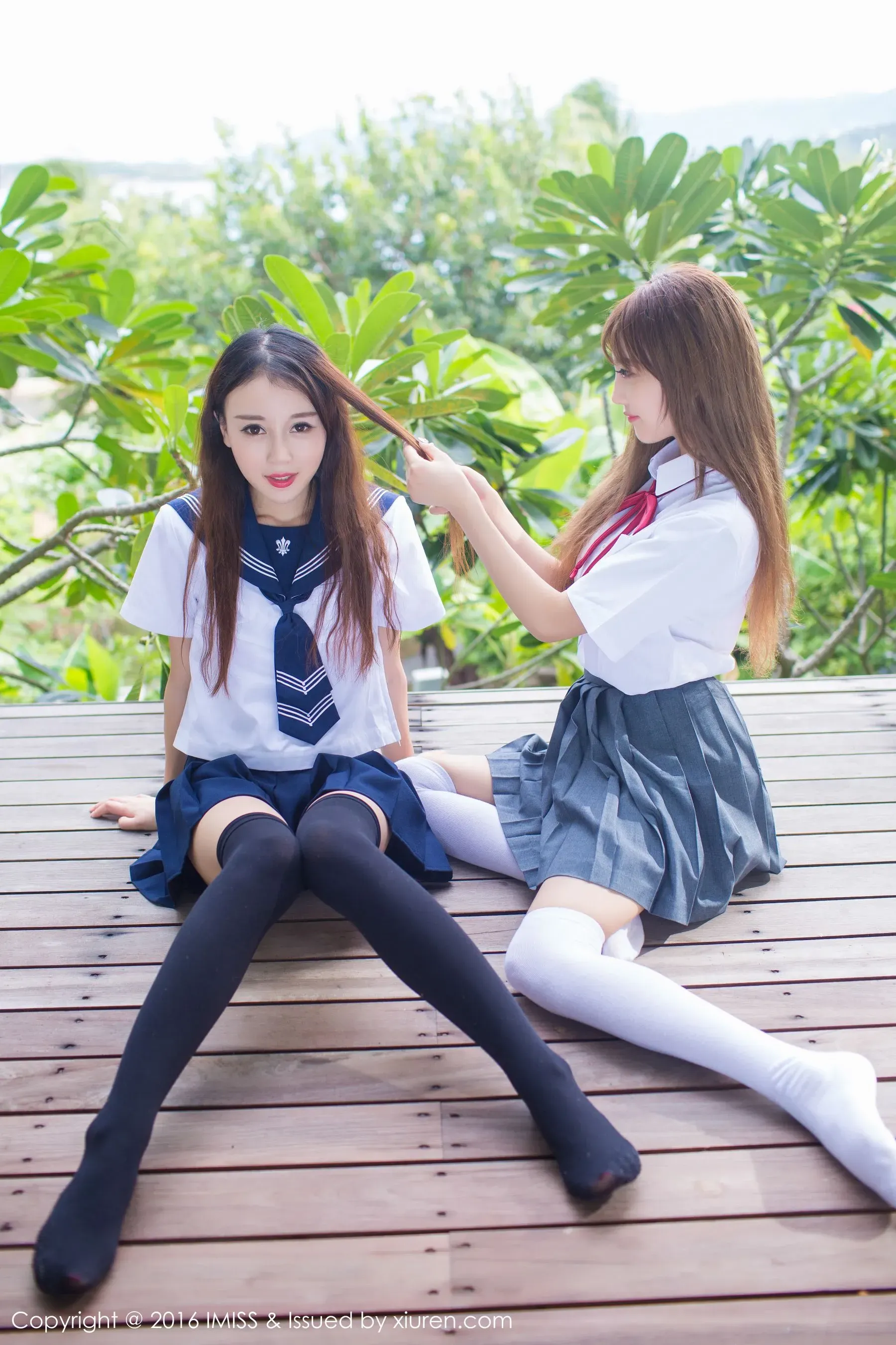 赵小米Kitty、sugar小甜心CC《闺蜜》 爱蜜社IMiss Vol.133第2张