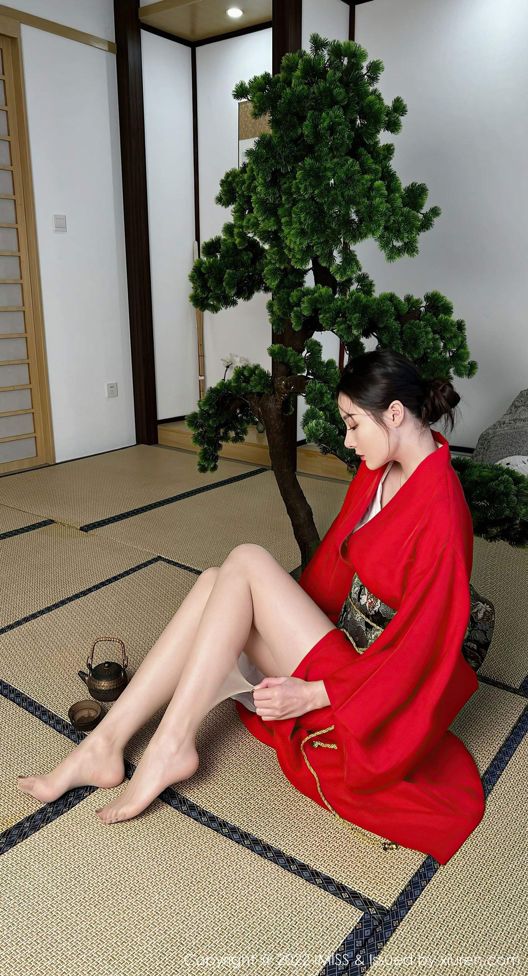 爱蜜社 VOL.669 逗逗doudou 和服美腿第5张